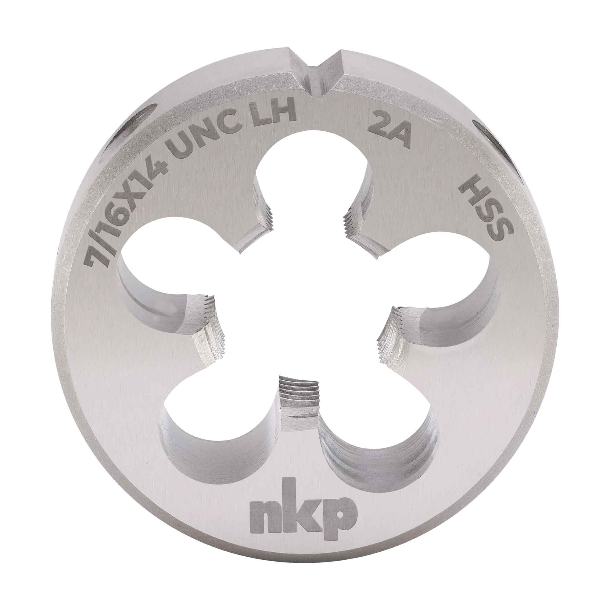 Плашка левая NKP UNC 7/16"-14 HSS DIN EN22568 2A 38x14мм 323220N