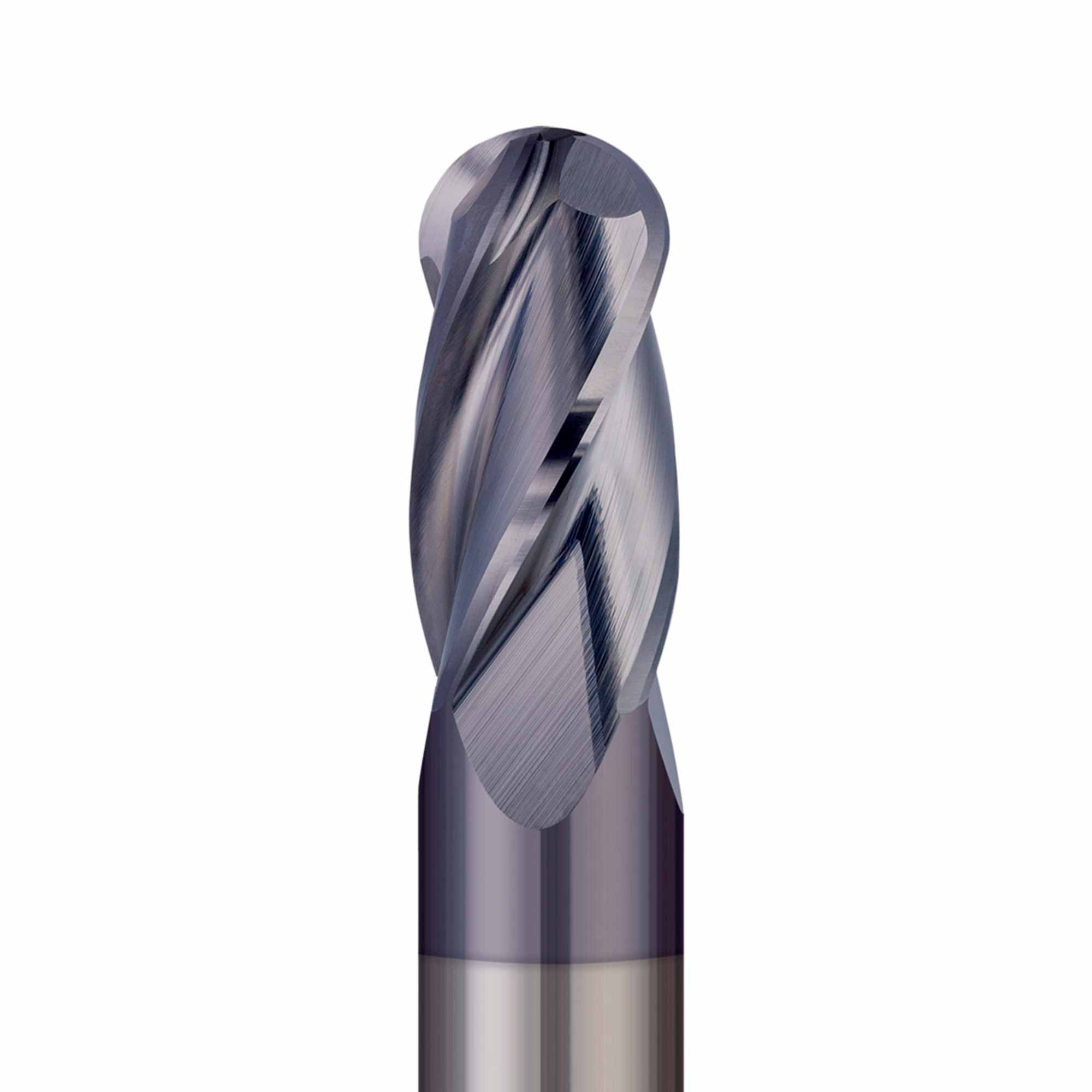Фреза твердосплавная радиусная H-Tools 10x100/20мм d10 4z 55HRC P20 TiALN 19981-100