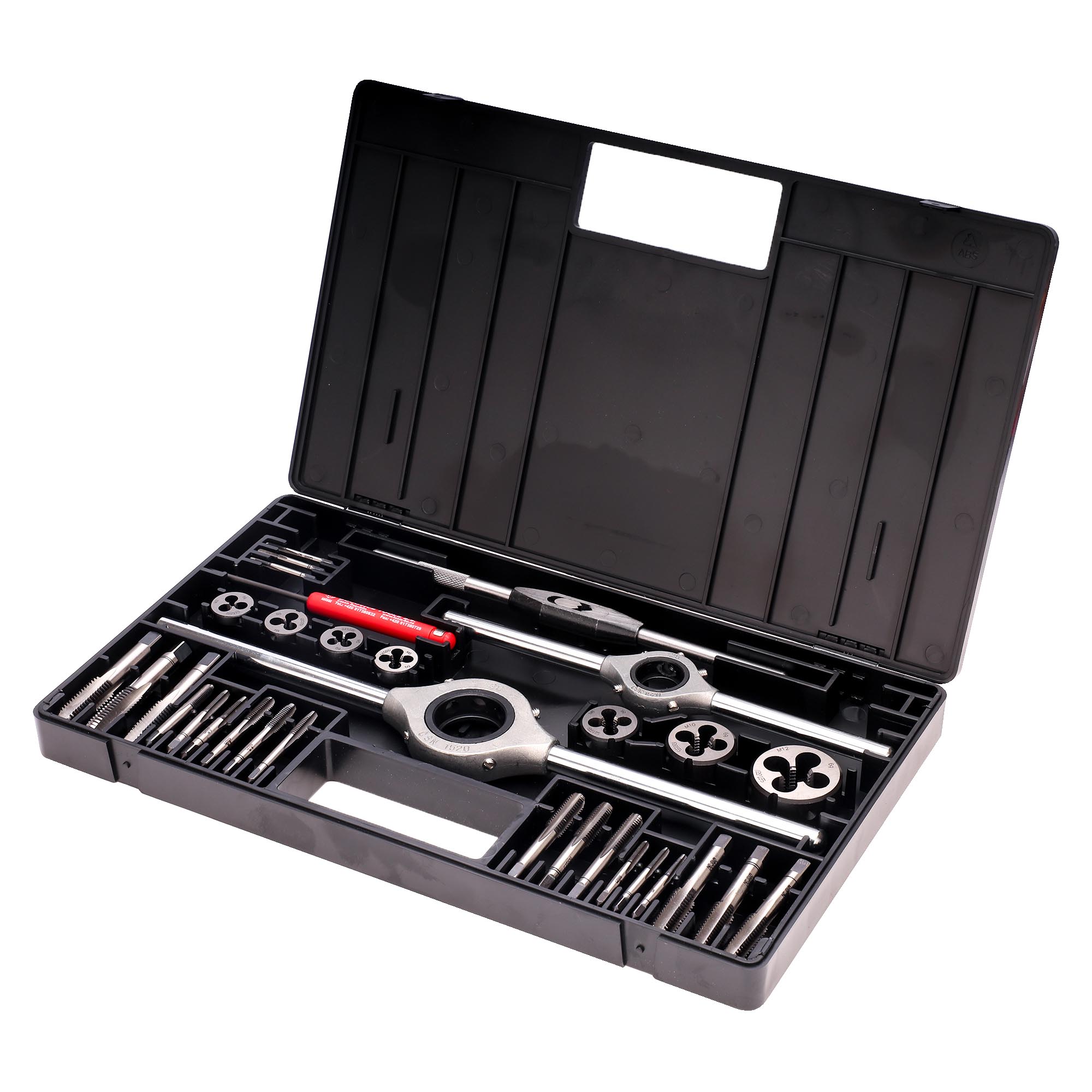 Набор метчиков и плашек Bucovice Tools M3-M12 115CrV3 34пр 310120