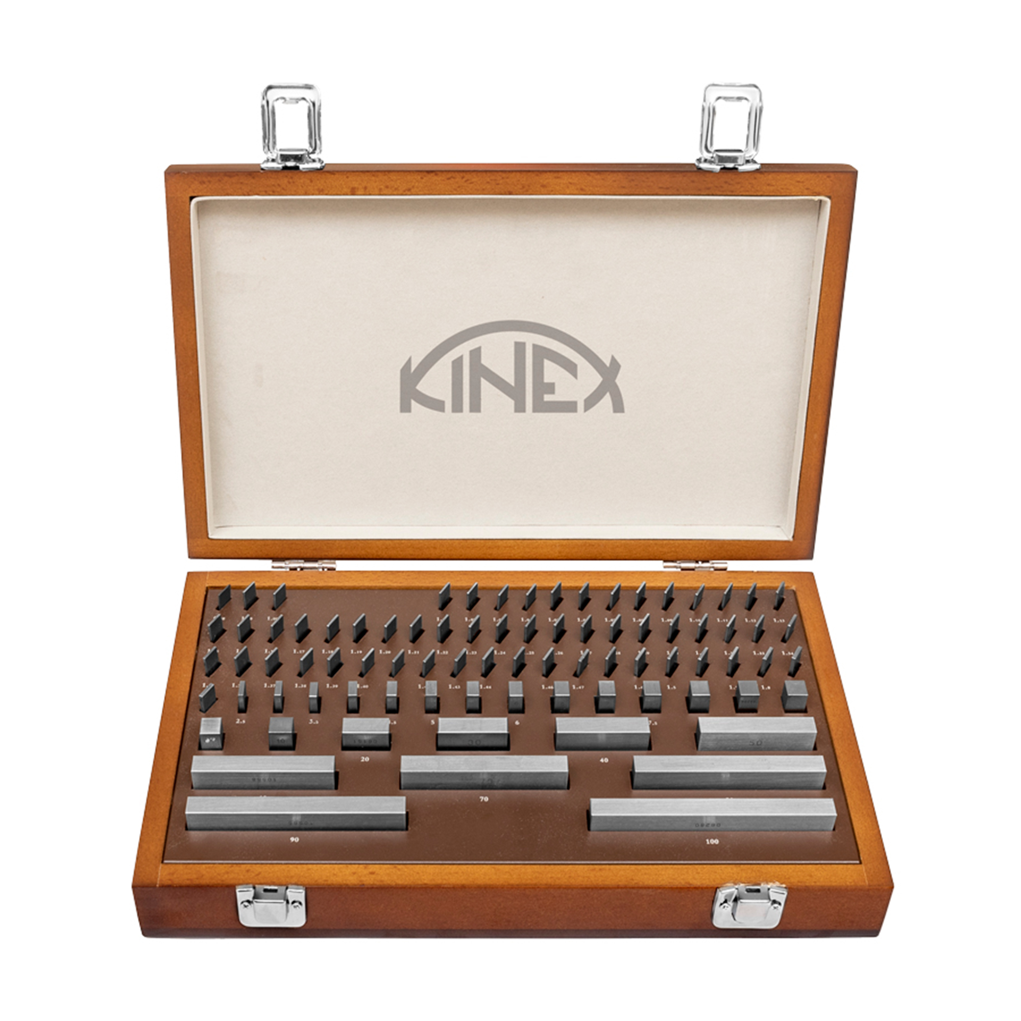 Набор концевых мер длины КМД 1-100мм кл.1 87шт Kinex 1046-13-087
