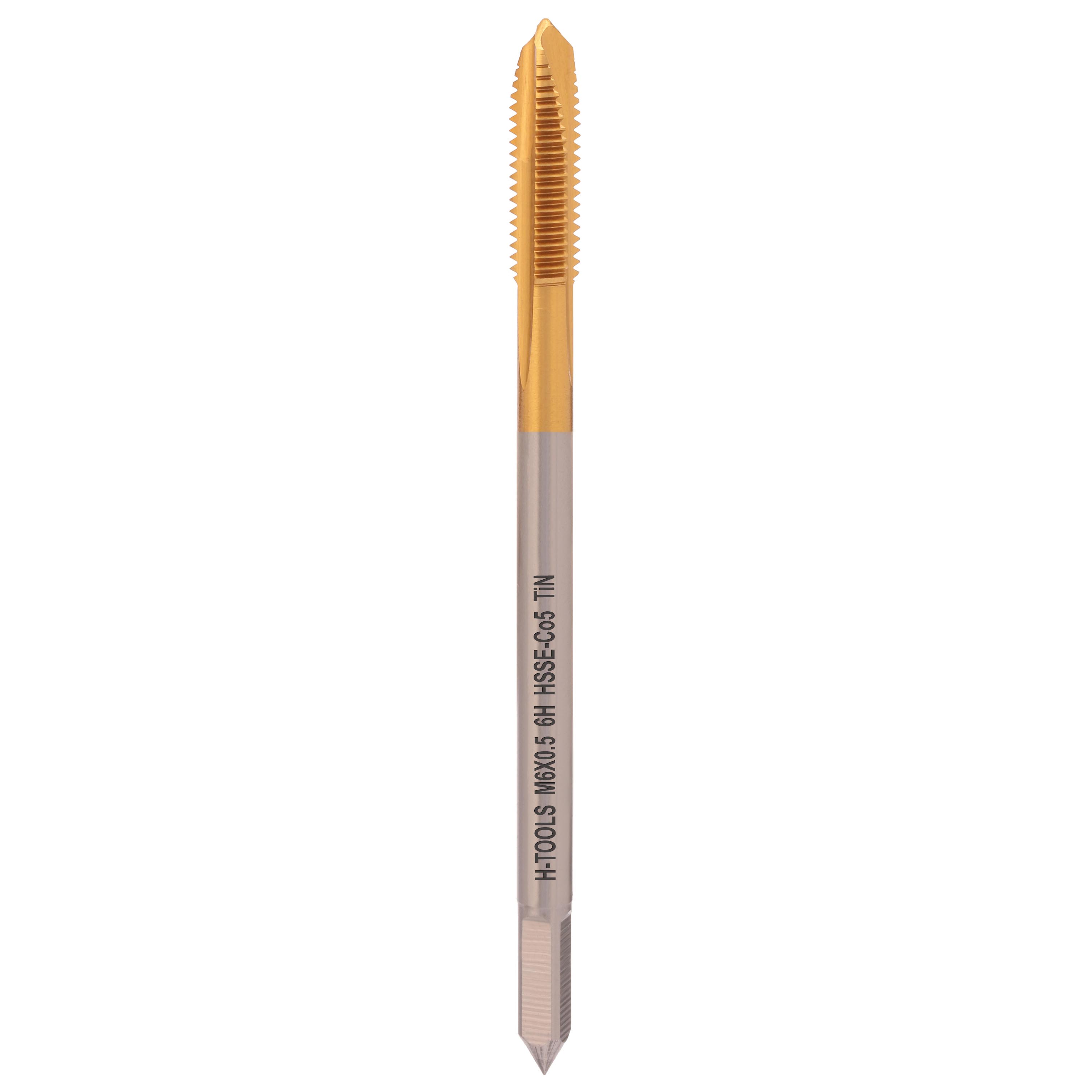 Метчик машинный H-Tools М6х0,5 DIN374 HSSE-TiN 6h B/4-5P 113X01-D2-0062