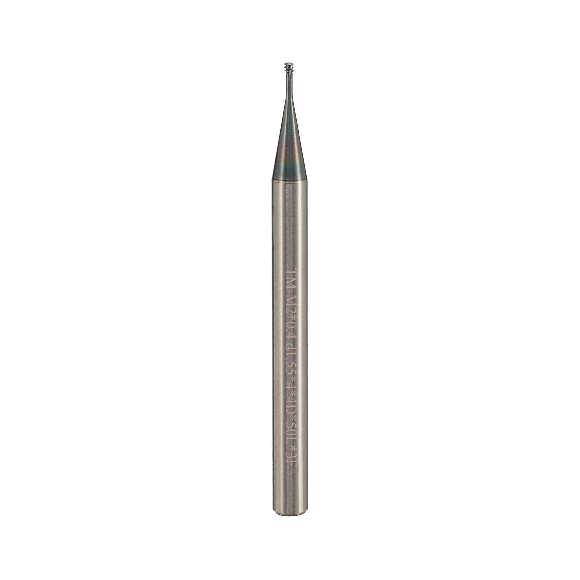 Резьбофреза 3 витковая М 2,0х0,4 52Hrc AlCrN 2xD 3F 60° BSKT BSE008S006