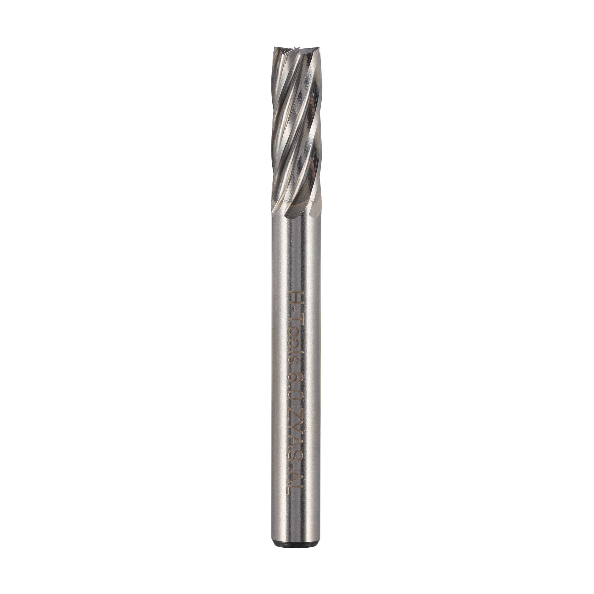Бор-фреза твердосплавная H-Tools B(ZYAS) 6,0x16x61x6мм HM ALU 116015AHT