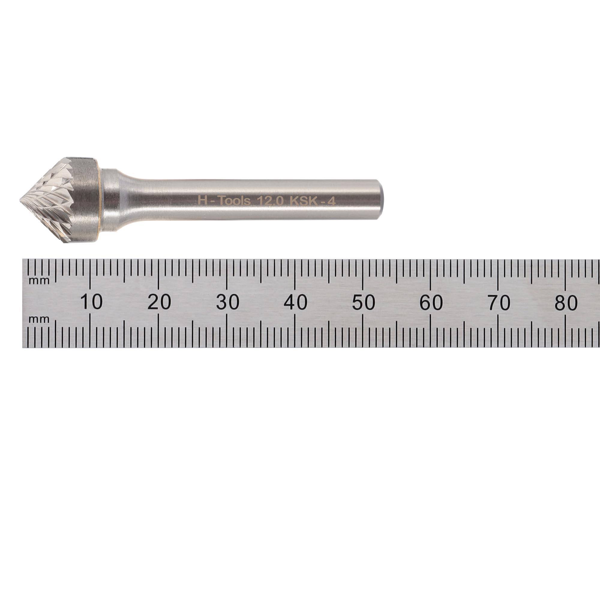 Бор-фреза твердосплавная H-Tools K(KSK) 90° 12,0x8x53x6мм HM 116230HT