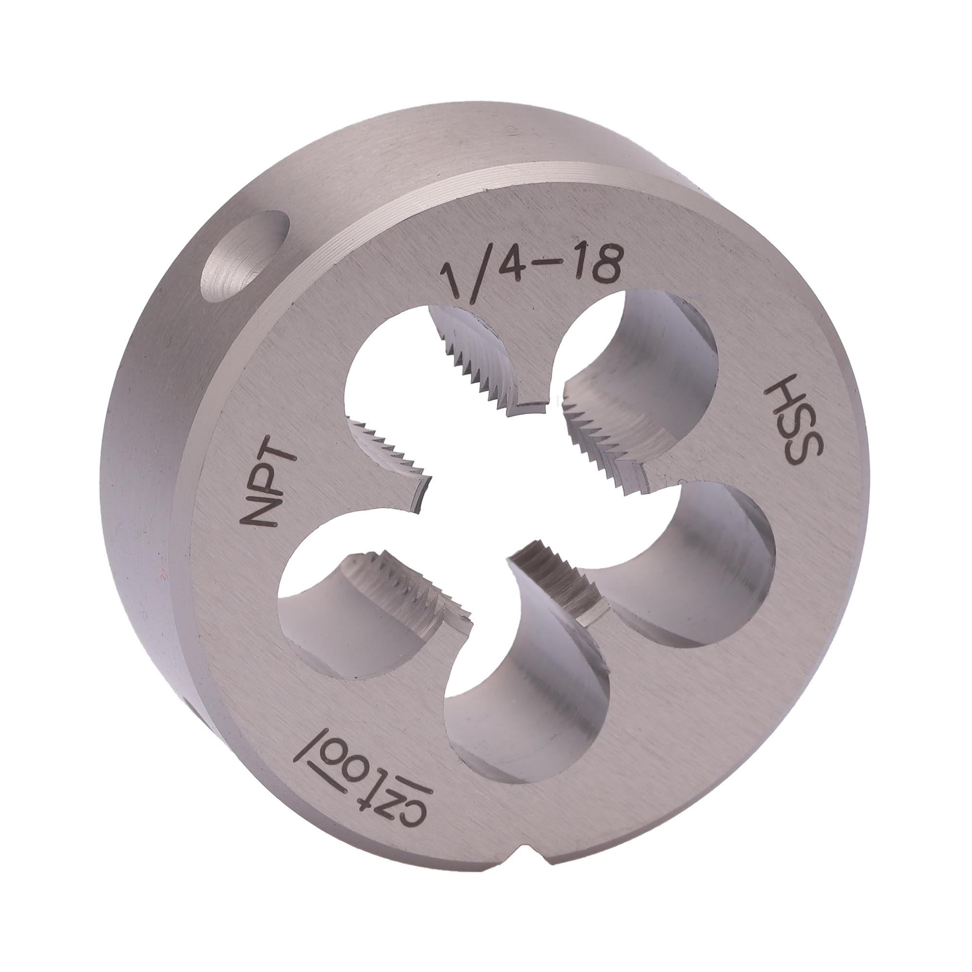 Плашка коническая Bucovice Tools NPT 1/4"-18 HSS DIN EN 24230 38x14мм 430140