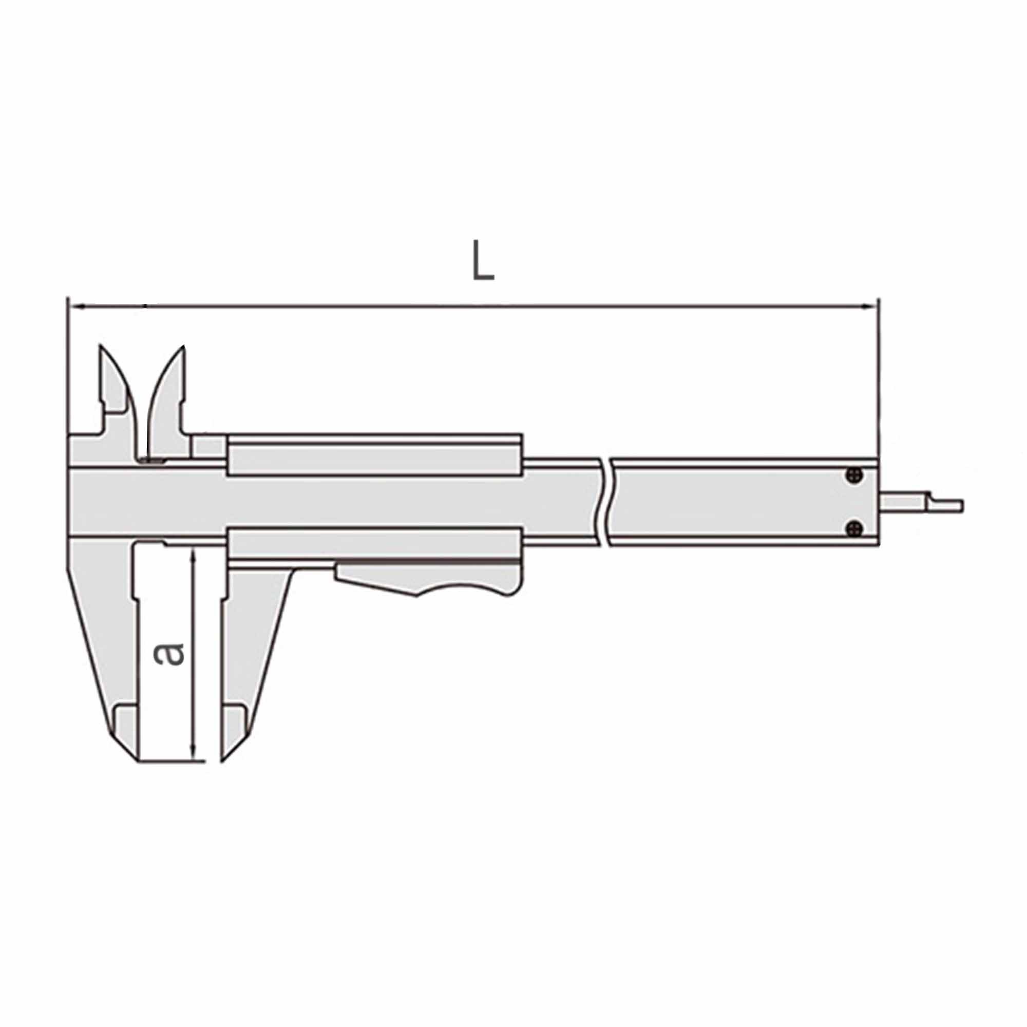 Штангенциркуль Kinex ШЦ-1-150/40мм 0,02мм+inch DIN862 6000-3