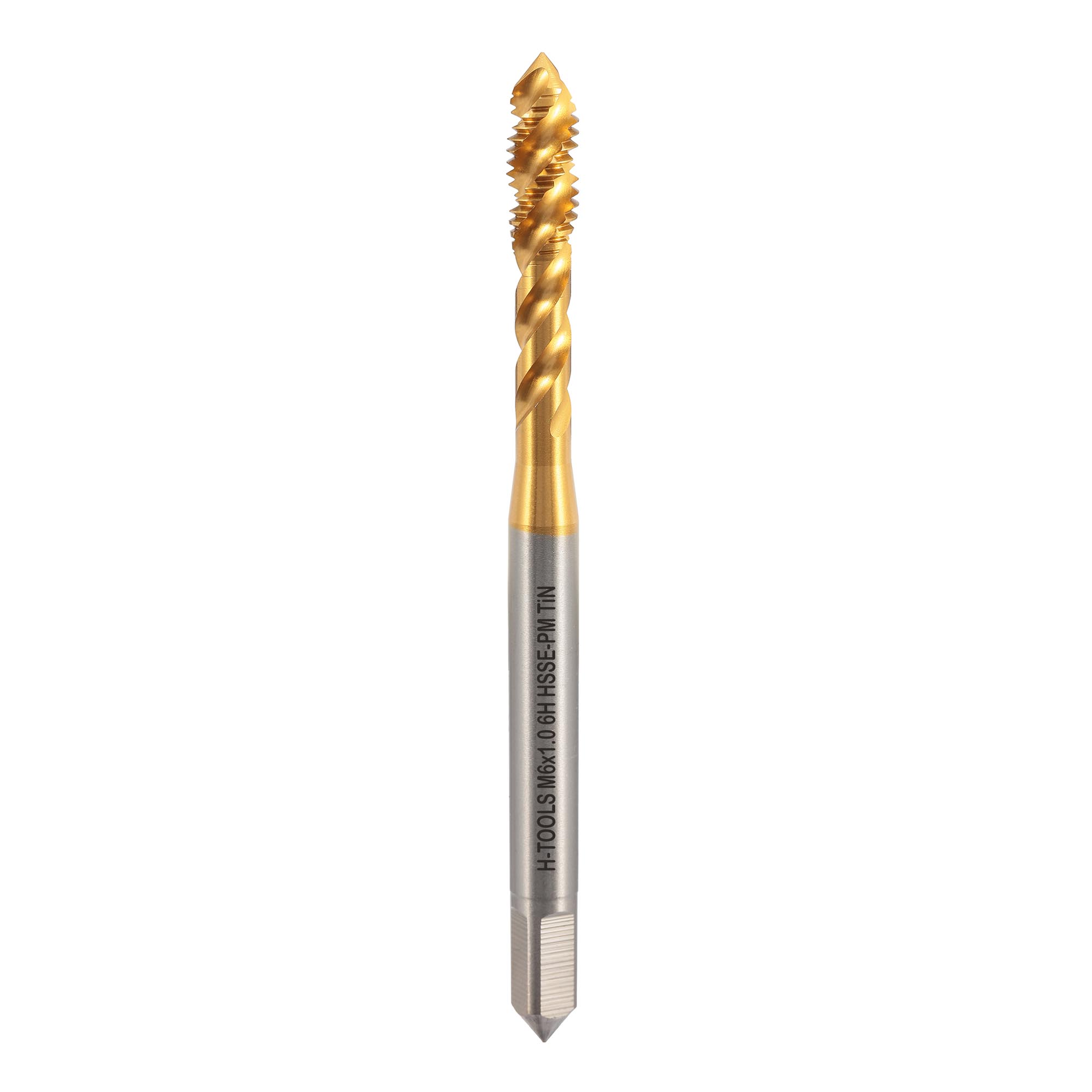 Метчик винтовой машинный H-Tools HSSEPM TiN DIN371C R45 6h М6х1,0 30134THT