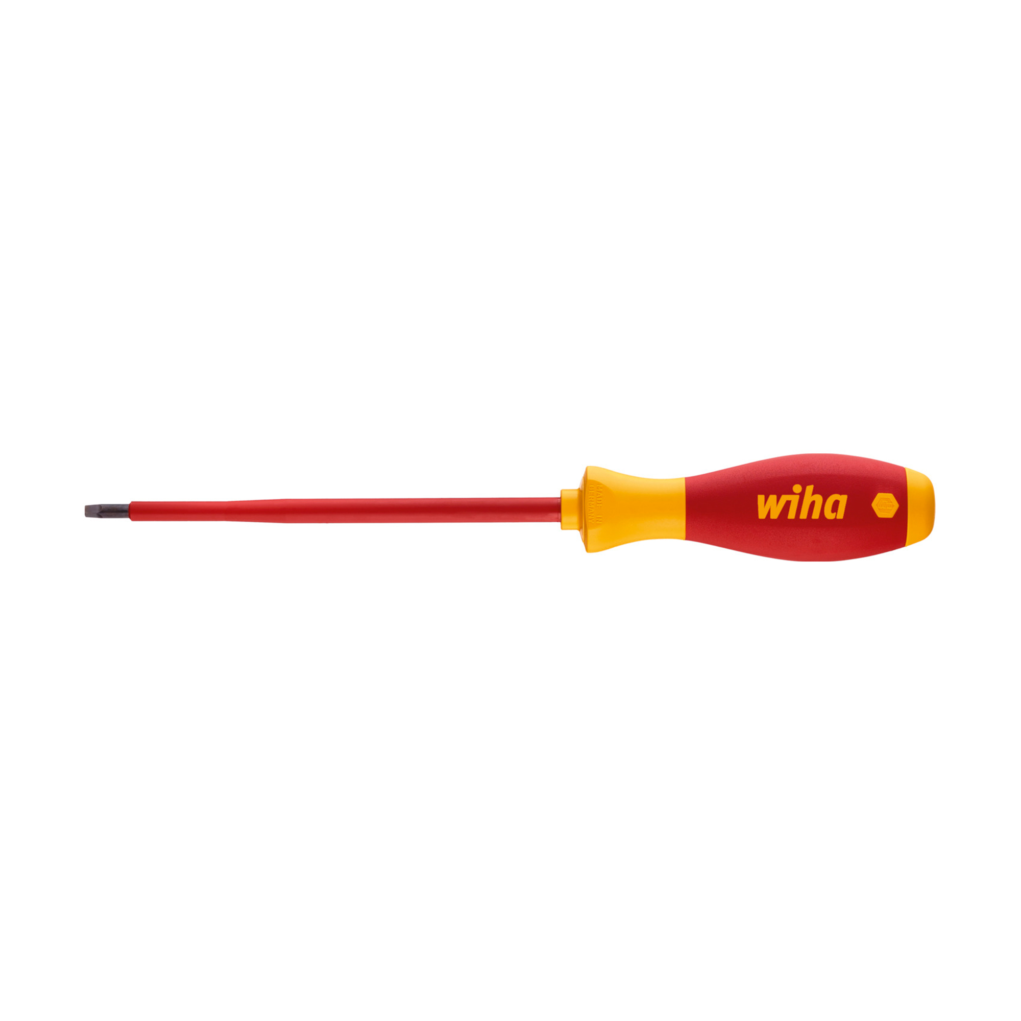 Отвертка диэлектрическая SoftFinish Electric Robertson №1(2,3мм)x100мм Wiha 358N 32396