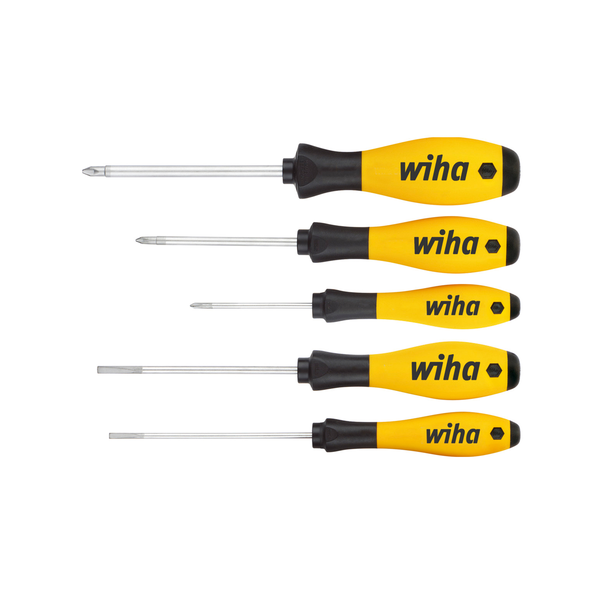 Набор отверток SoftFinish SL/PH ESD 5пр Wiha 302ESD 27252