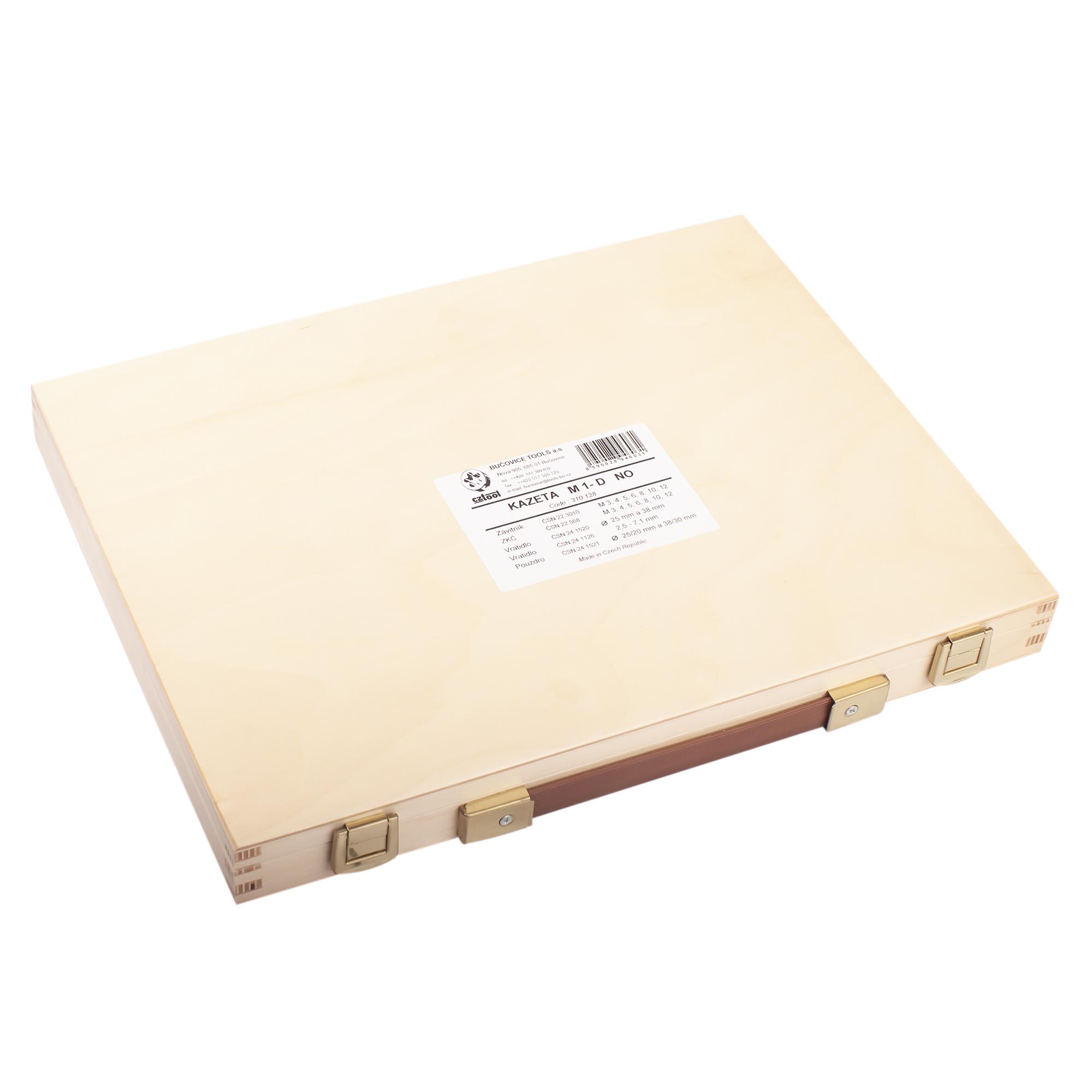 Набор метчиков и плашек Bucovice Tools M3-M12 115CrV3 34пр 310128