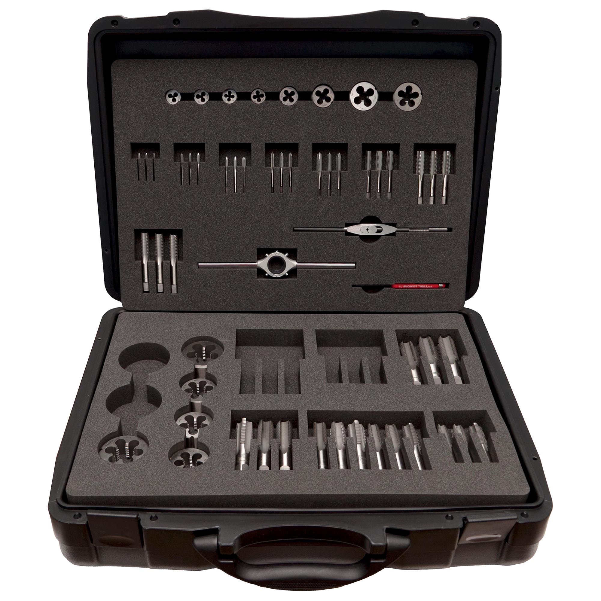Набор метчиков и плашек Bucovice Tools M3-M24 115CrV3 61пр 310240