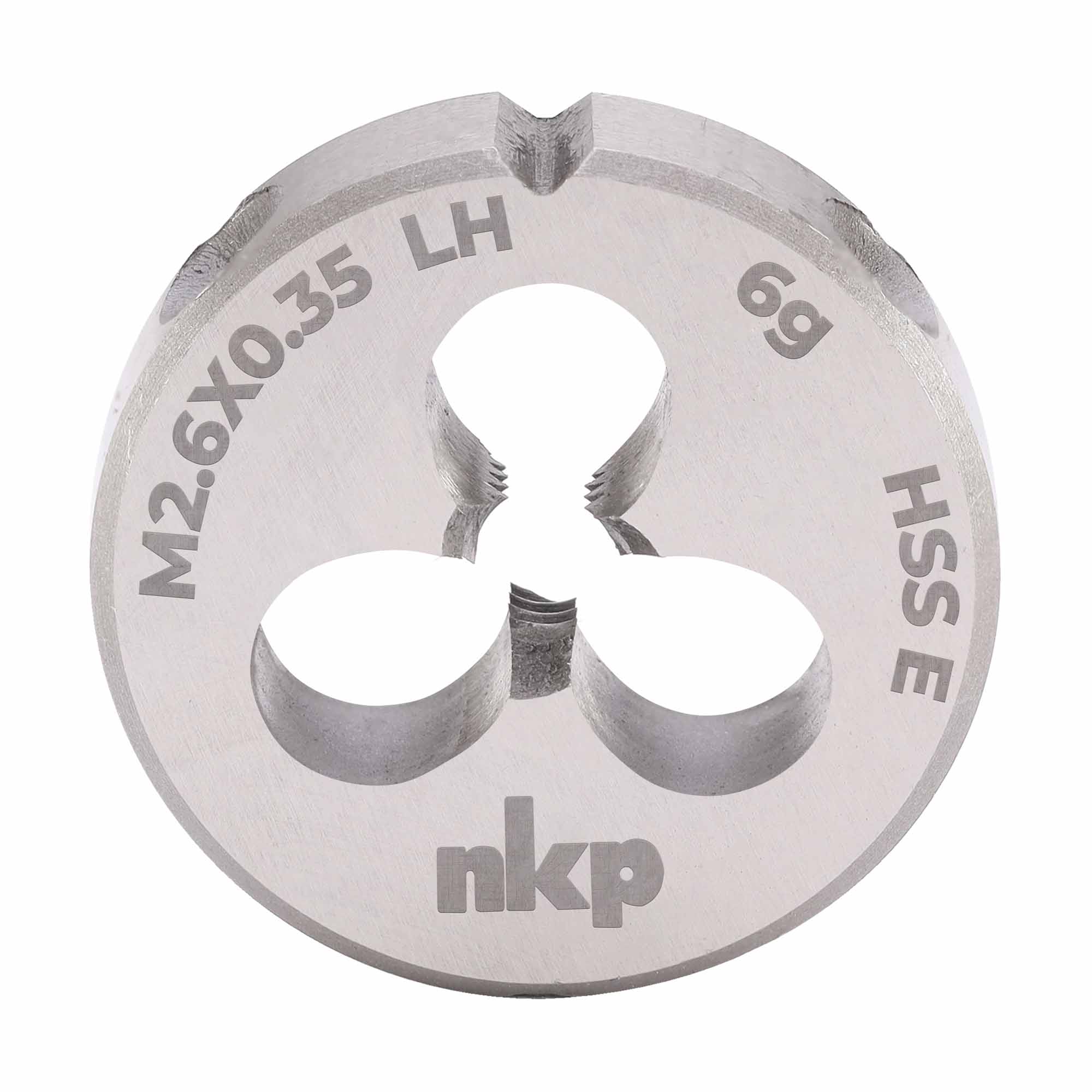 Плашка левая NKP М2,6х0,35 DINEN22568 HSSE 6g 16х5мм 294027N