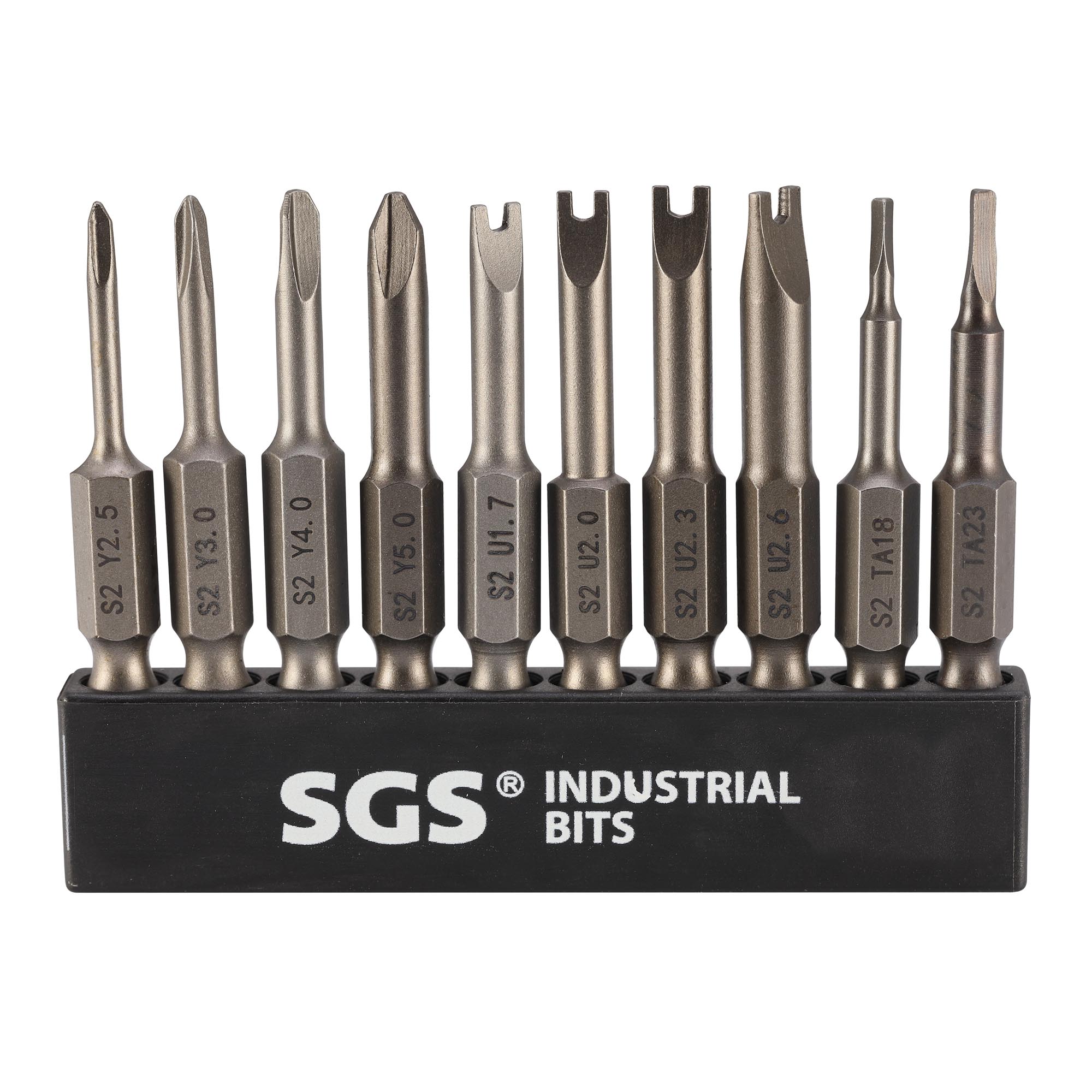 Набор бит SGS Spanner/Tri-Wing/TA S2 50мм 10шт SGS6350-10C