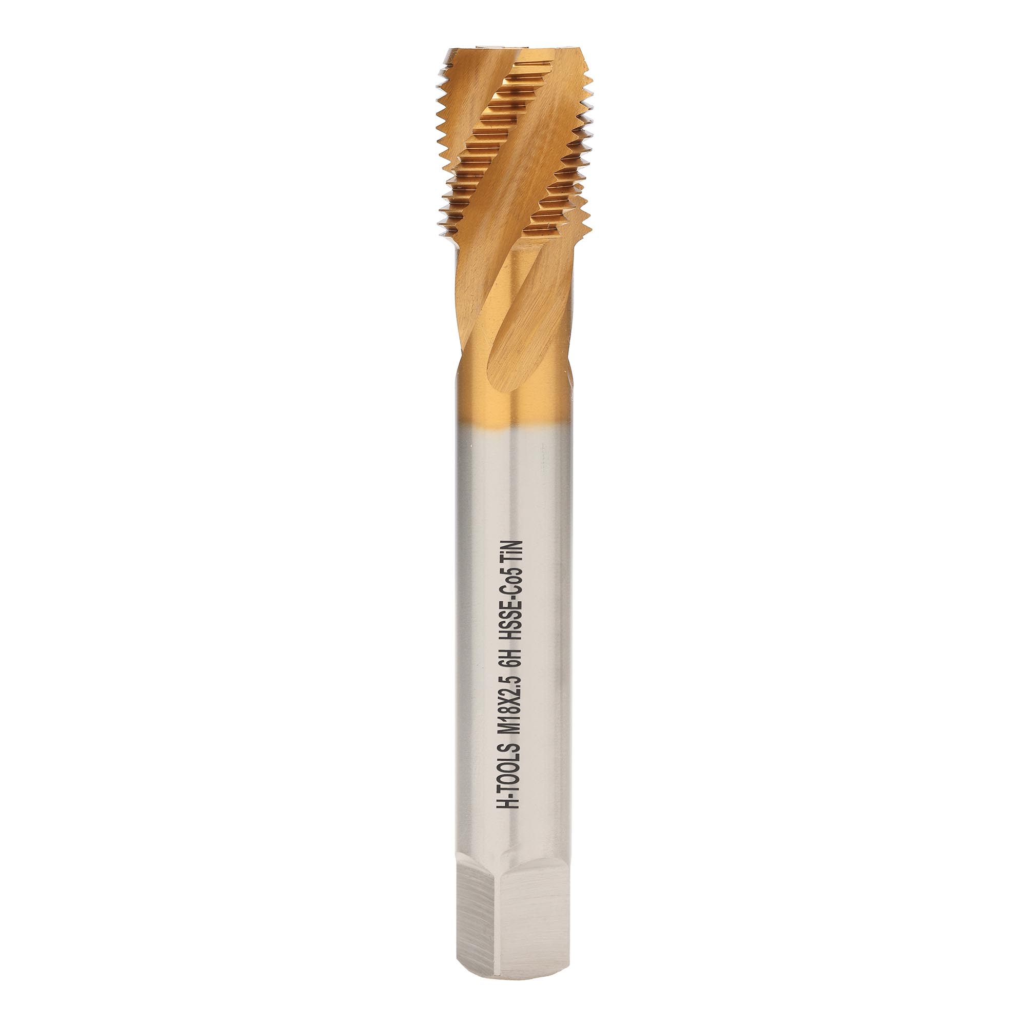 Метчик винтовой машинный H-Tools М18х2,5 DIN376 HSSE-TiN 6h C/2-3P R45 513X01-D2-0180