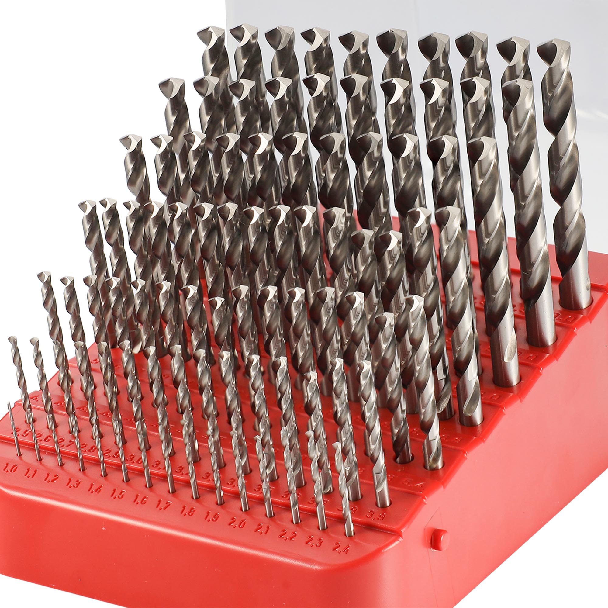 Набор сверл по металлу H-Tools 1-10мм 91шт HSS-G 135° DIN338 214223TXHT