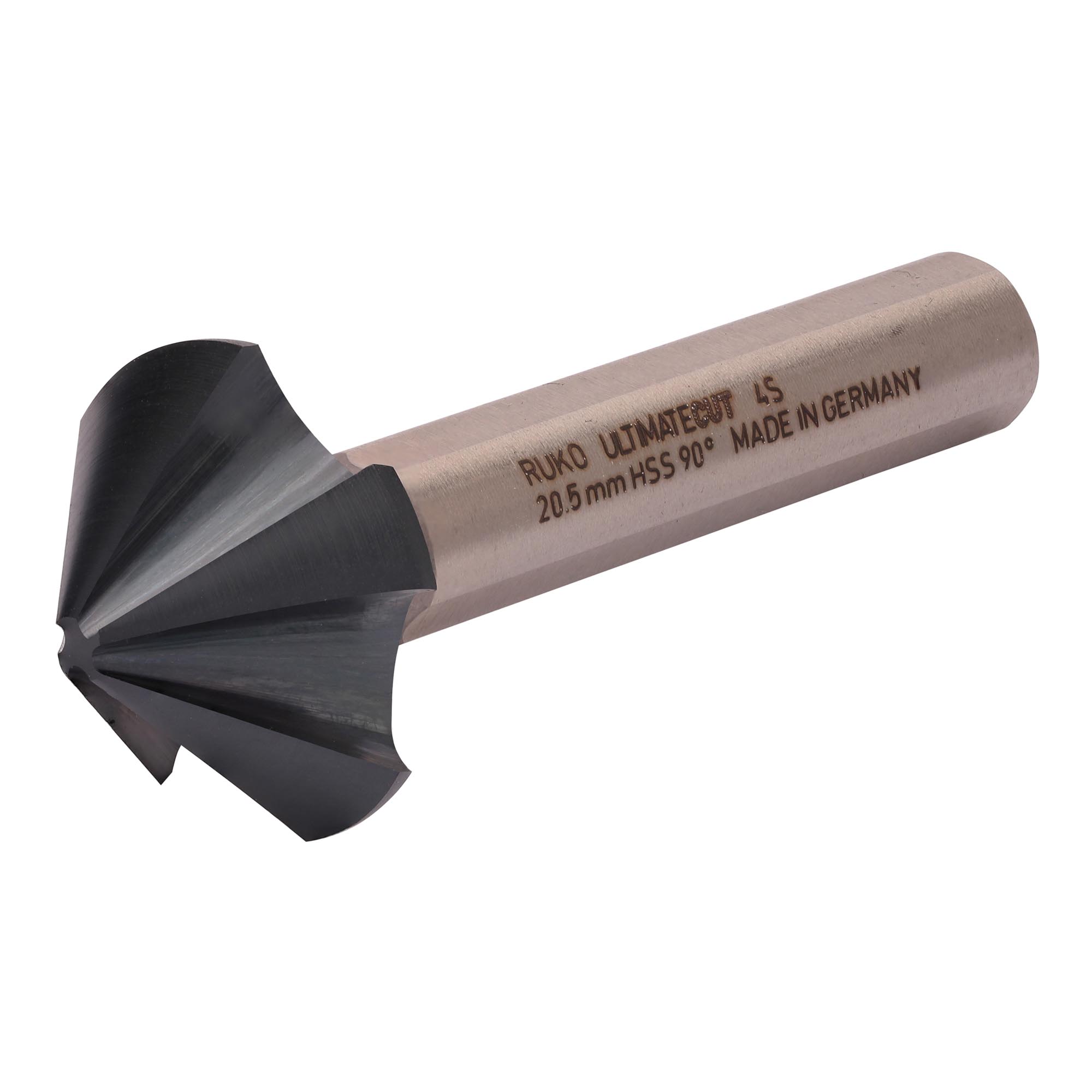 Зенковка по металлу Ruko UltimateCut 4S 90° 20,5мм HSS-G RunaTec 4z DIN335C L63мм d10мм 102881P