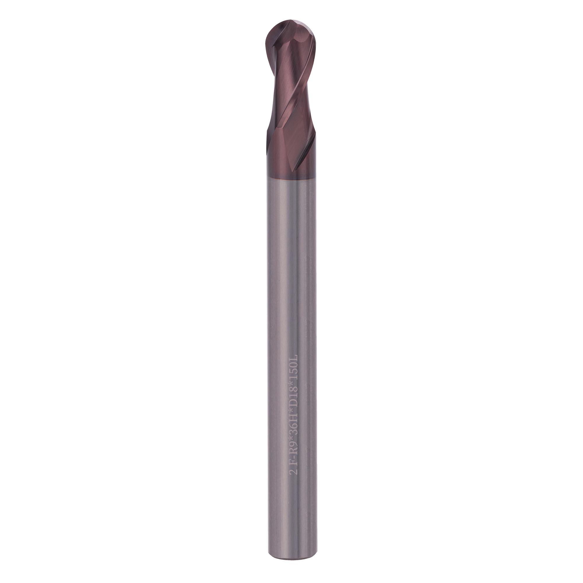 Фреза твердосплавная радиусная H-Tools 18x150/36мм d18 2z 55HRC P20 TiALN 19975-180