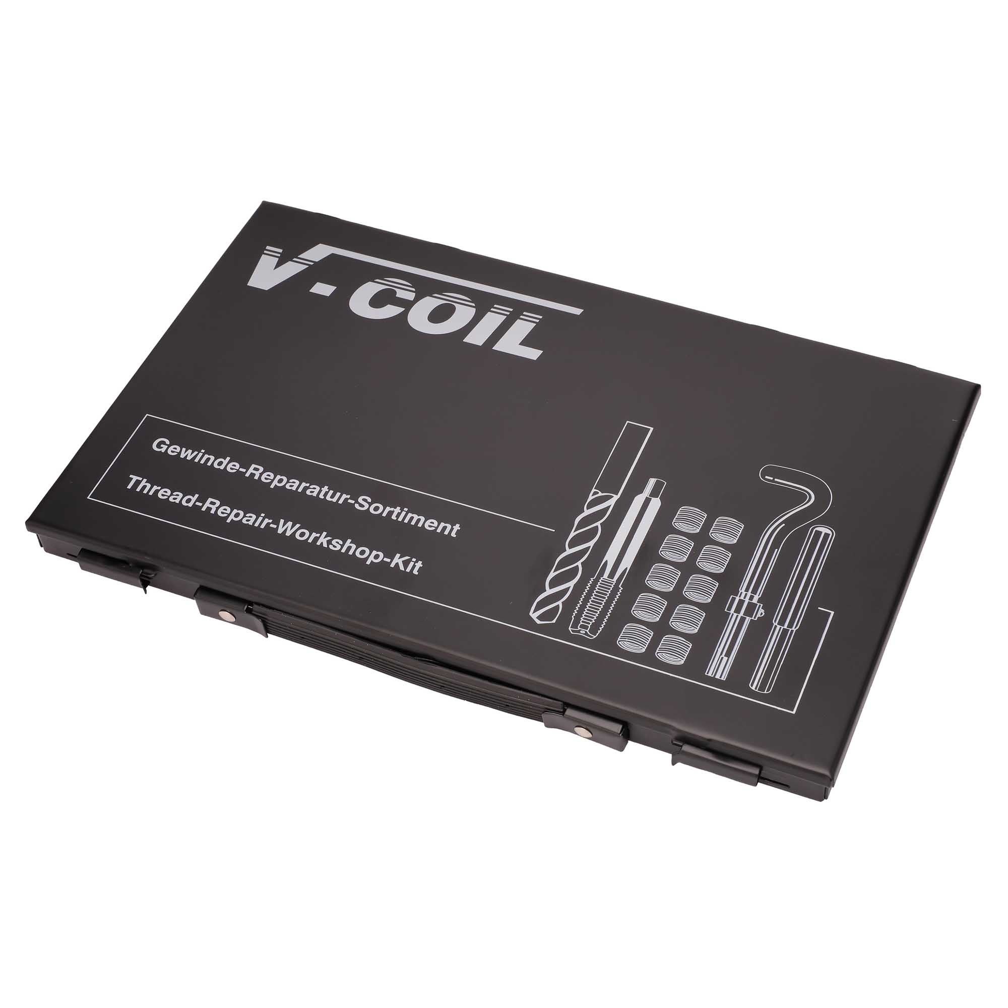 Набор для восстановления резьбы BSF 1/4" -1/2" 115пр V-Coil Volkel 04187