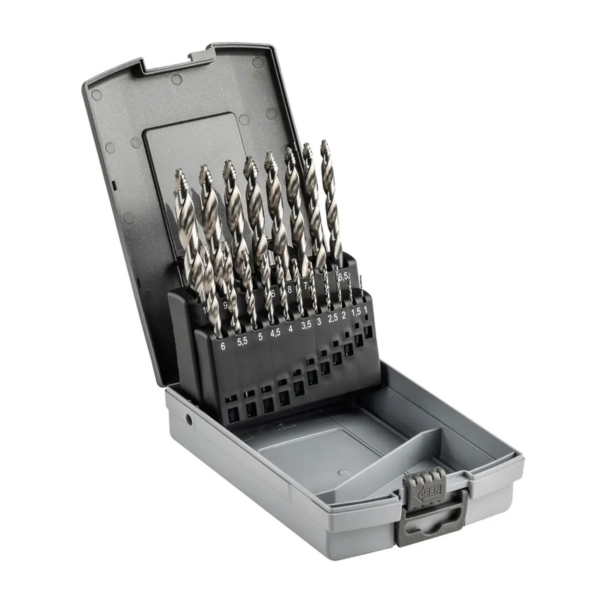 Набор сверл по металлу Ruko 1-10мм 19шт HSS-G FlowSTEP DIN338 259214RO