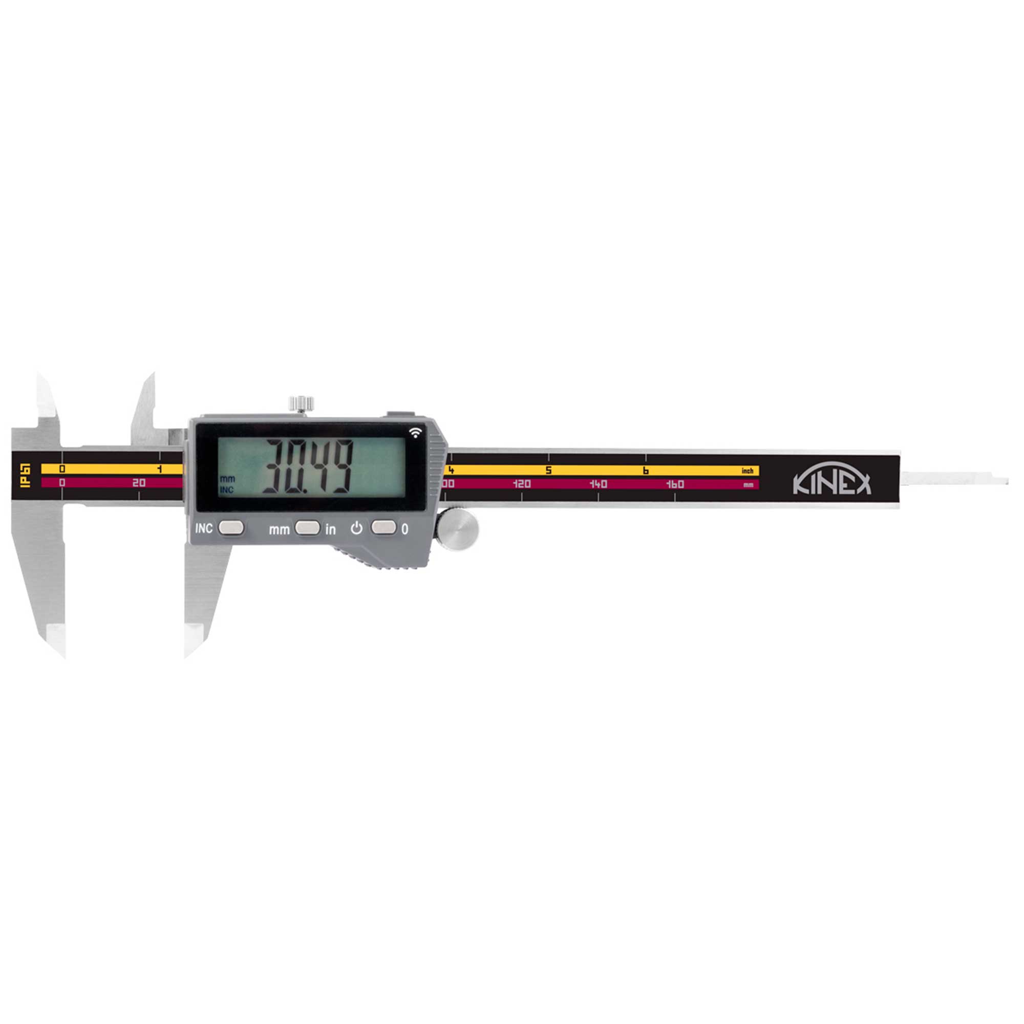 Штангенциркуль электронный Kinex ШЦЦ-1-150/30мм 0,01мм DIN862 IP67 6041-97-150