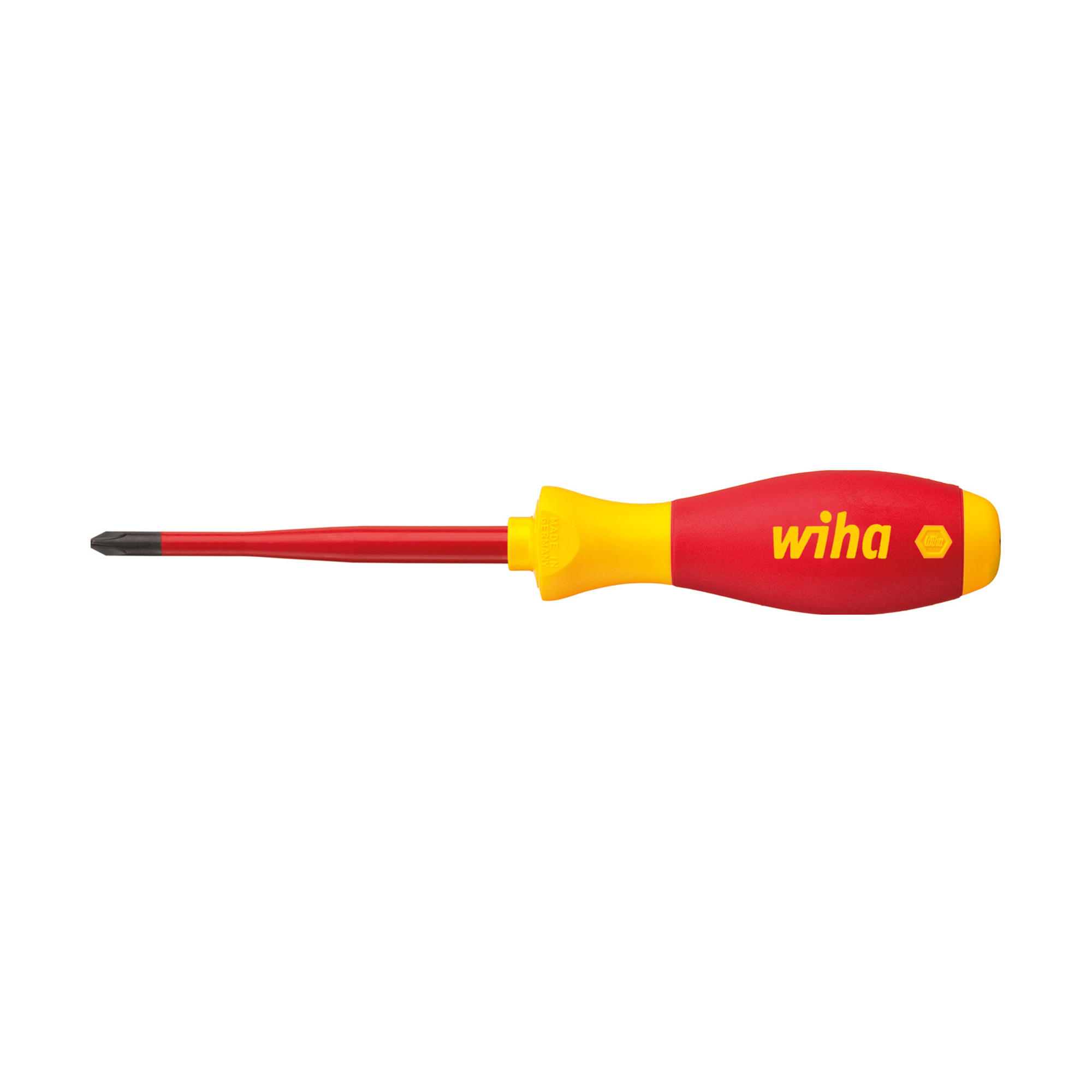 Отвертка диэлектрическая SoftFinish Electric SlimFix SL/PH2х100мм Wiha 3271 35503