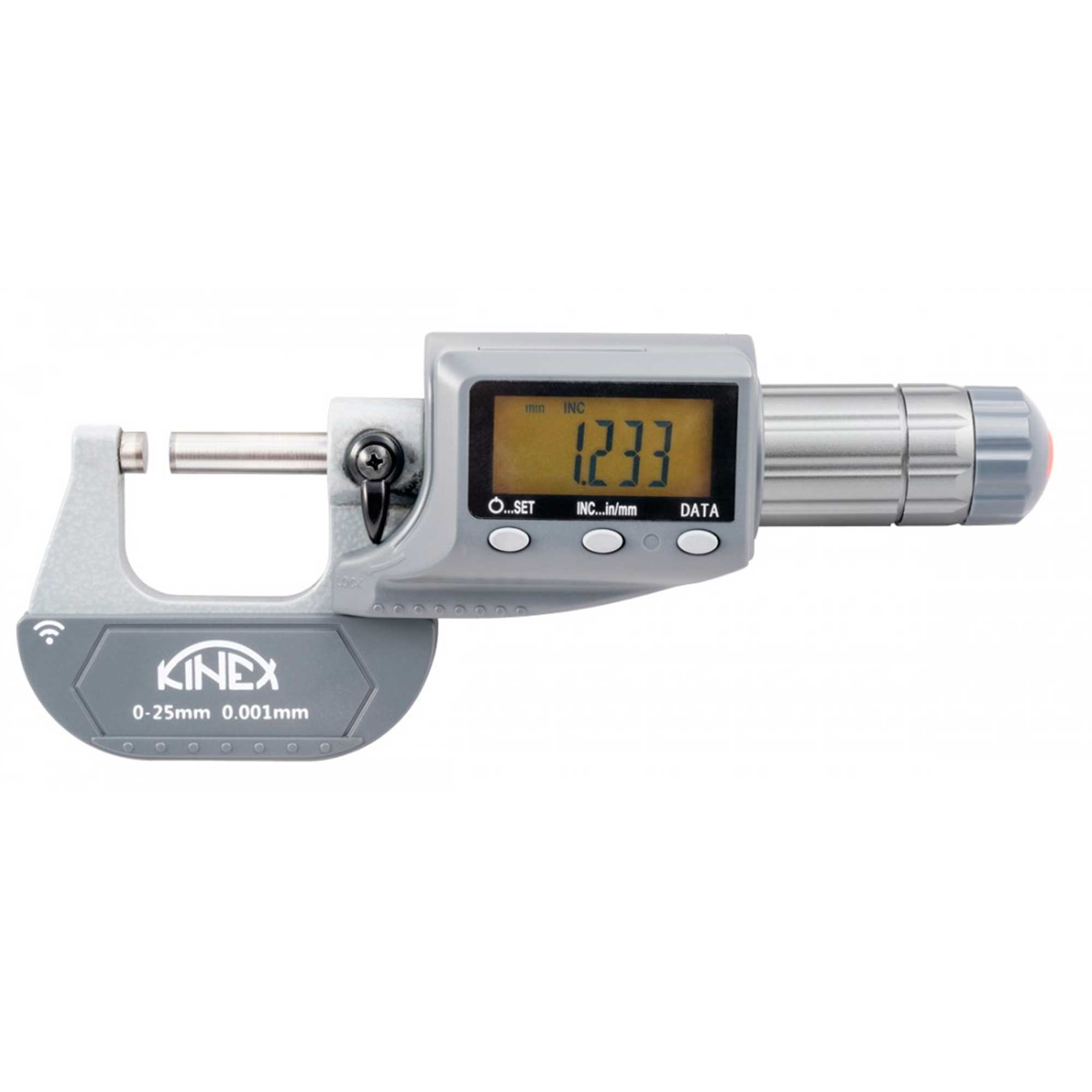 Микрометр электронный Kinex МКЦ 75-100мм DIN863 0,001мм IP65 Bluetooth 7033-95-100