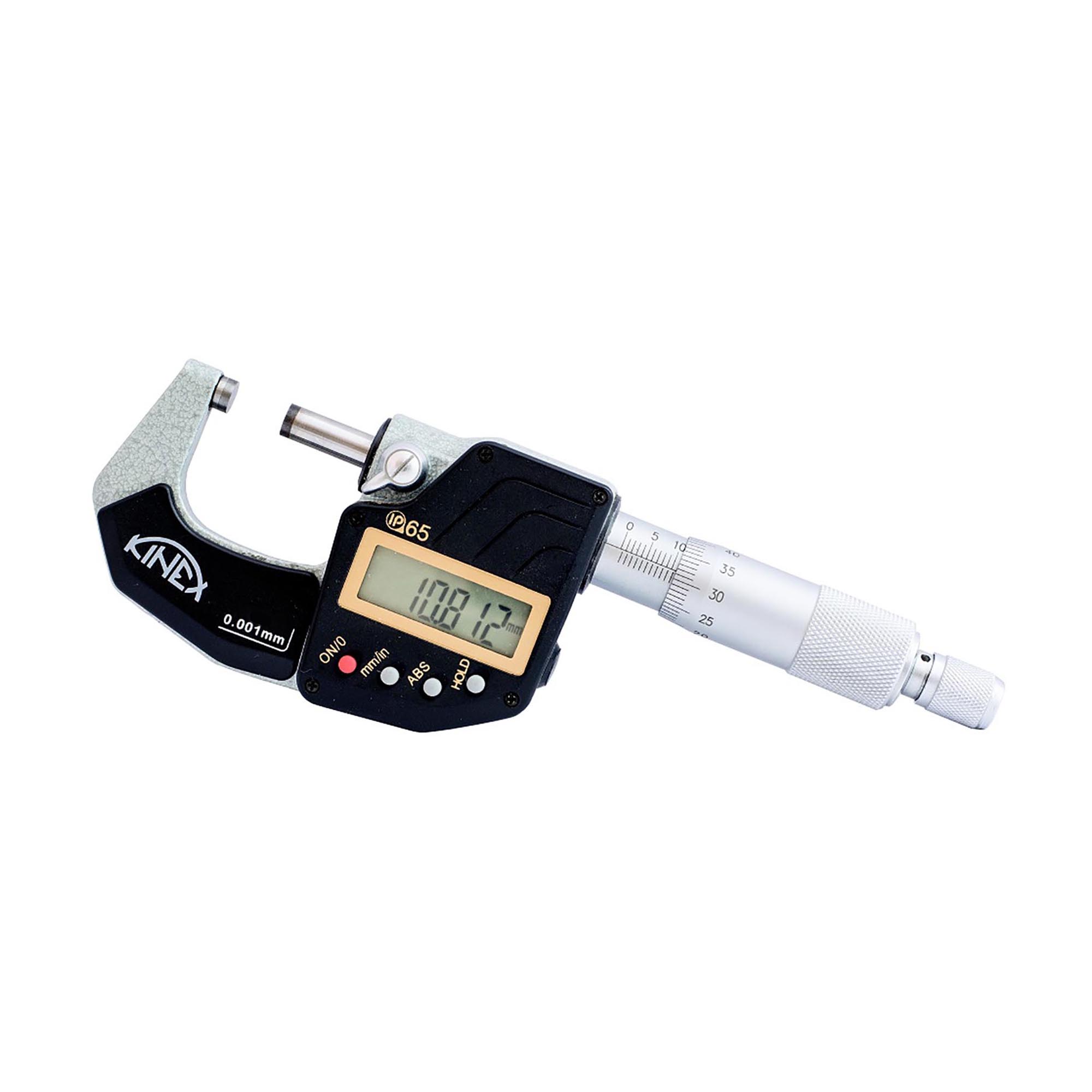 Микрометр электронный Kinex МКЦ 75-100мм DIN863 0,001мм IP65 ABSOLUTE 7030-05-100