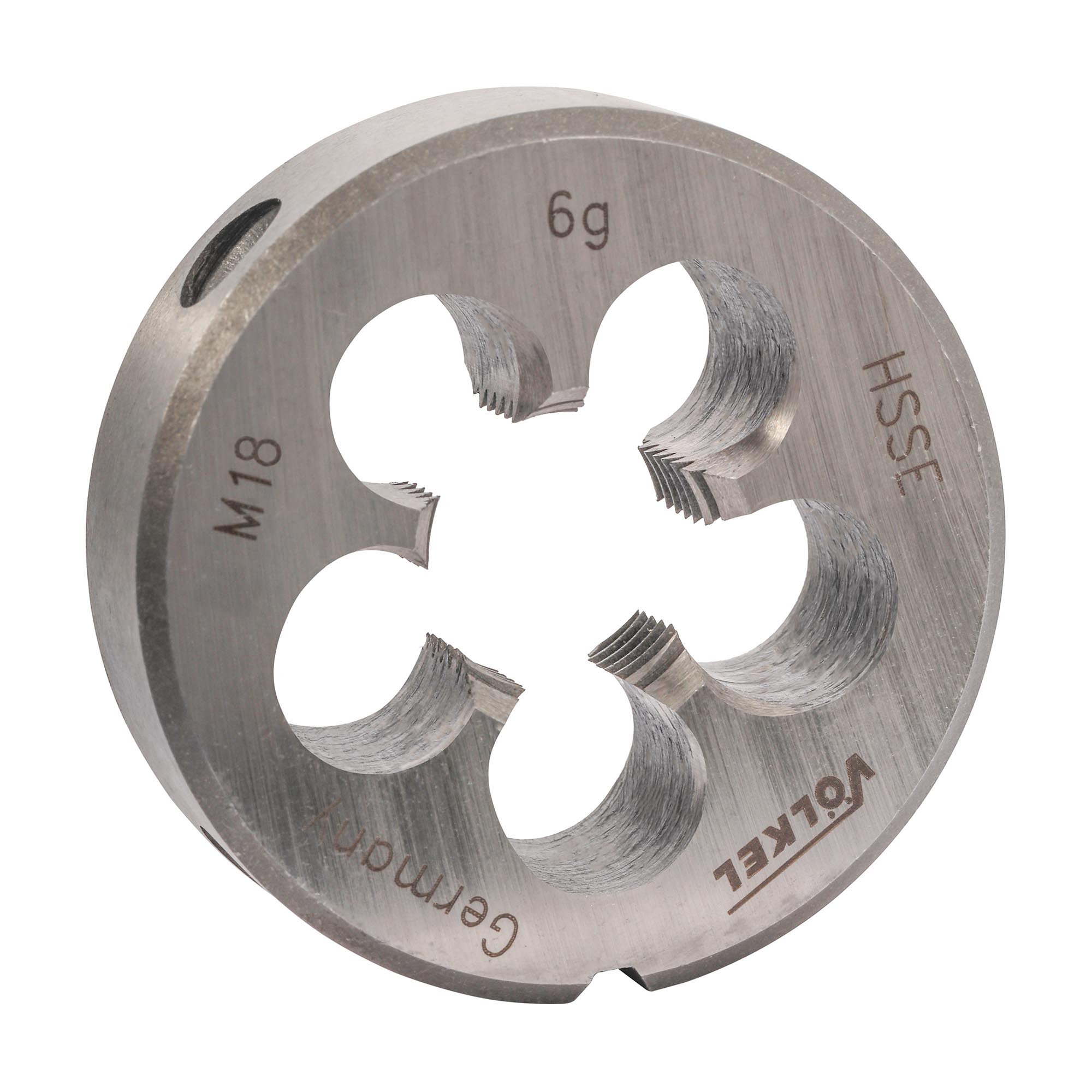 Плашка Volkel М18х2,5 HSSE DIN EN 22568 6g 45х18мм V57462