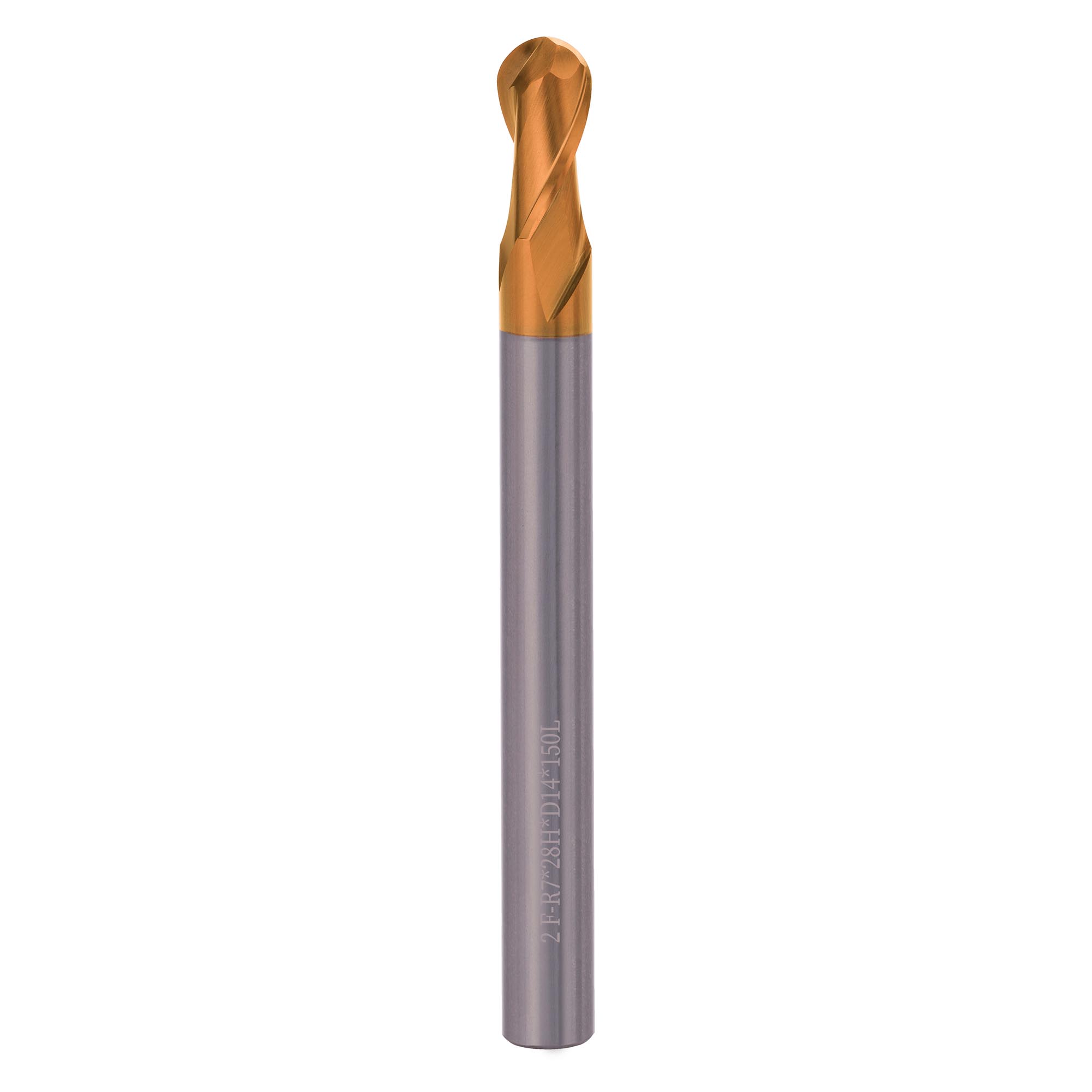 Фреза твердосплавная радиусная H-Tools 14x150/28мм d14 2z 60HRC P30 TiSiCrN 6823-140