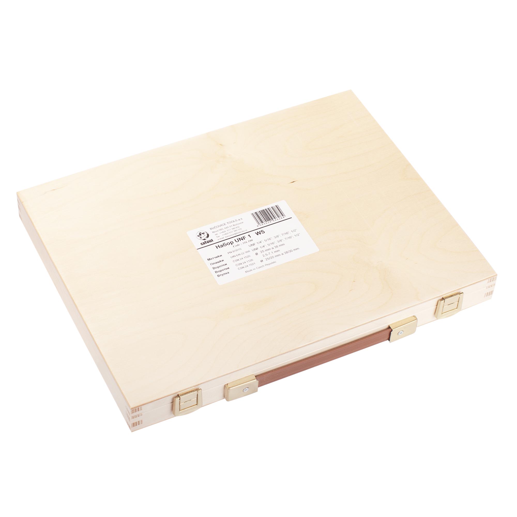 Набор метчиков и плашек Bucovice Tools UNF 1/4"-1/2" 115CrV3 20пр 316100