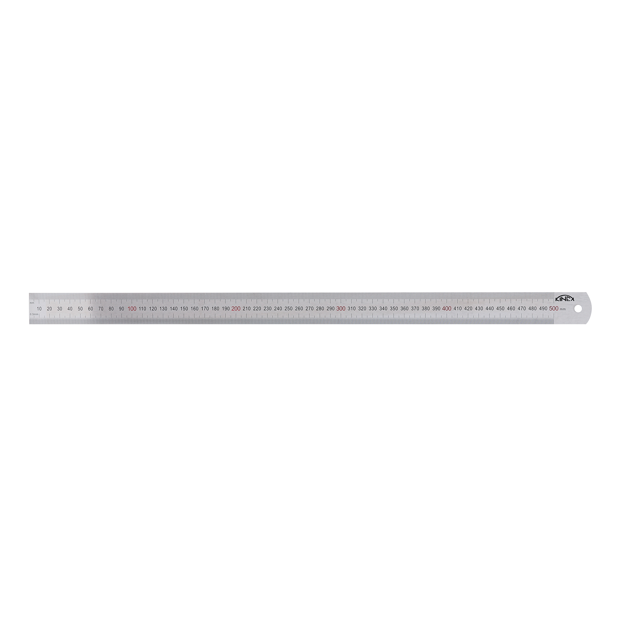 Линейка Kinex K-met 500х25х1,0мм Шкала 0,5/1,0мм 1022-02-050