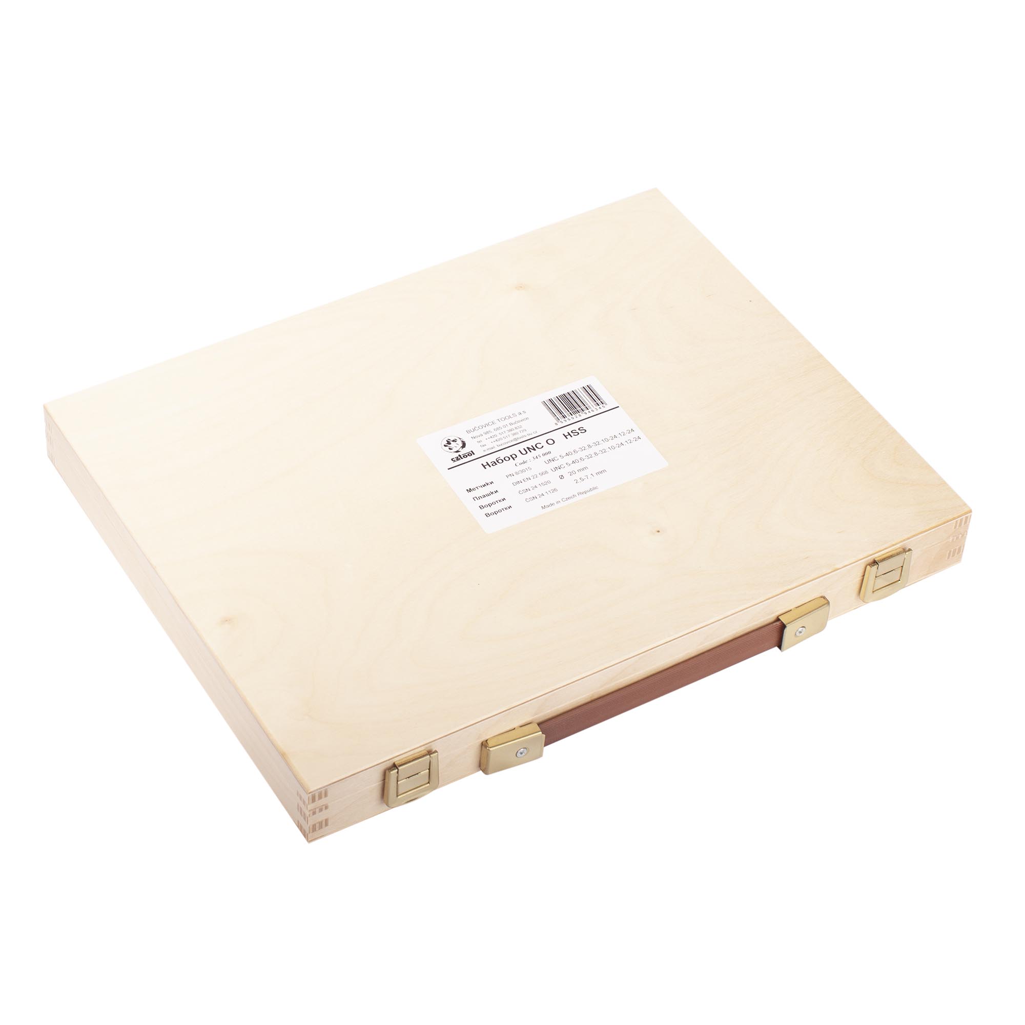 Набор метчиков и плашек Bucovice Tools UNC №5-№12 HSS 22пр 345000