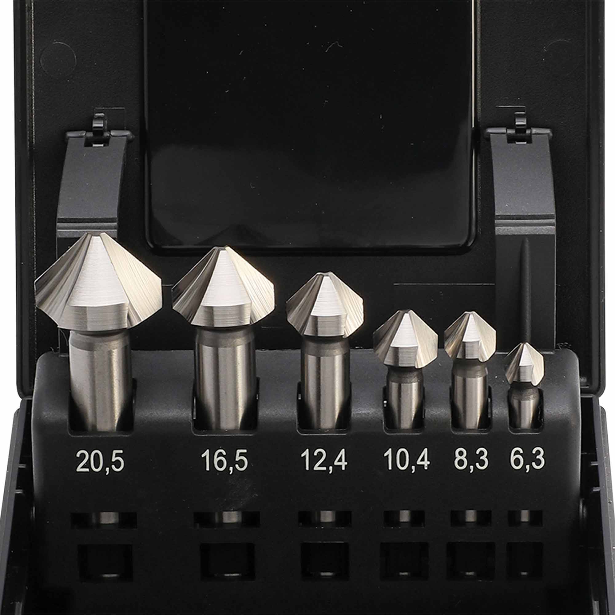 Набор зенковок по металлу MASTER-TOOL 90° 6,3-20,5мм HSS-G 3z 6шт 102152PRO