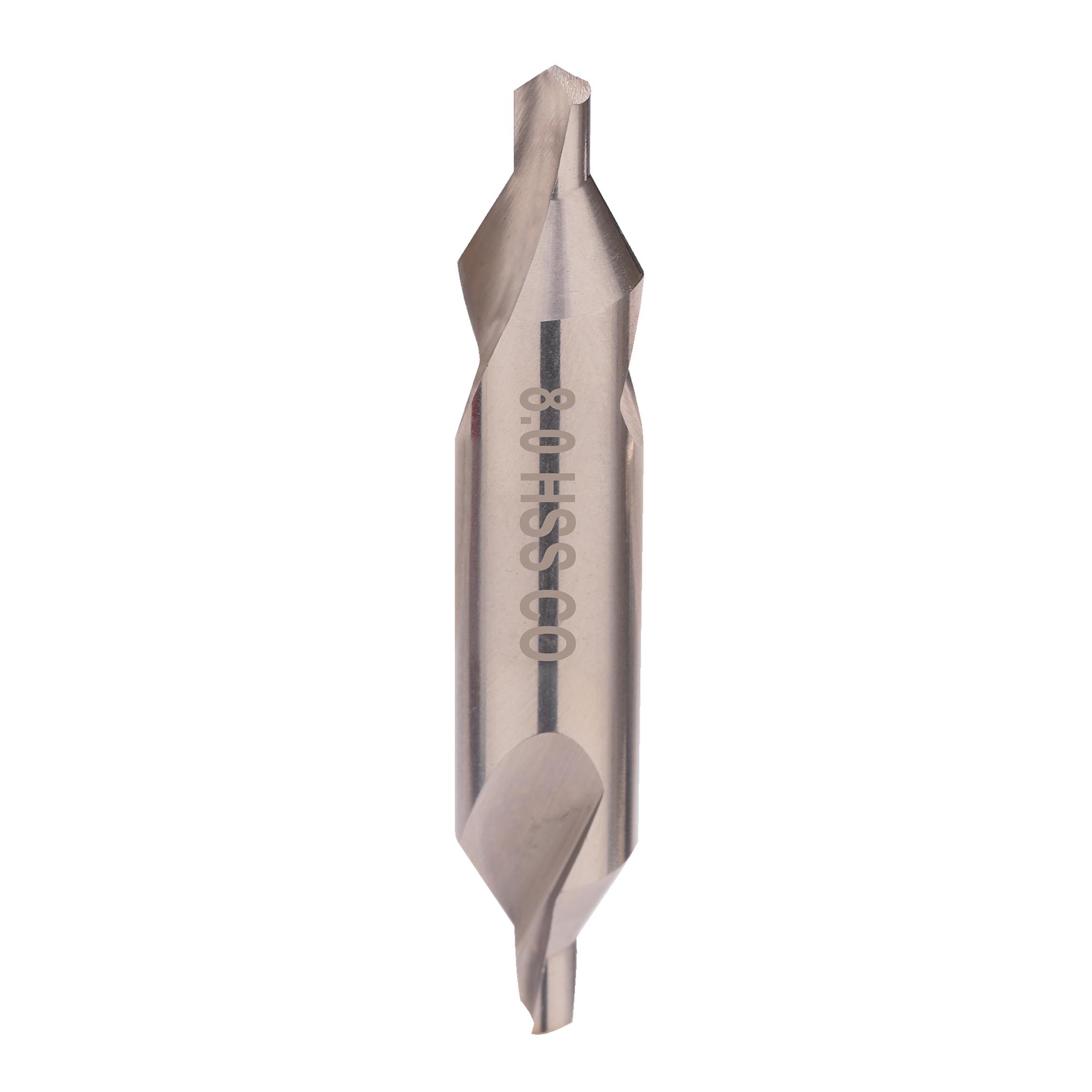 Сверло центровочное 8,0x80,0мм S=20,0мм №А HSSE-Co5 DIN333 H-Tools 11-036-LC012