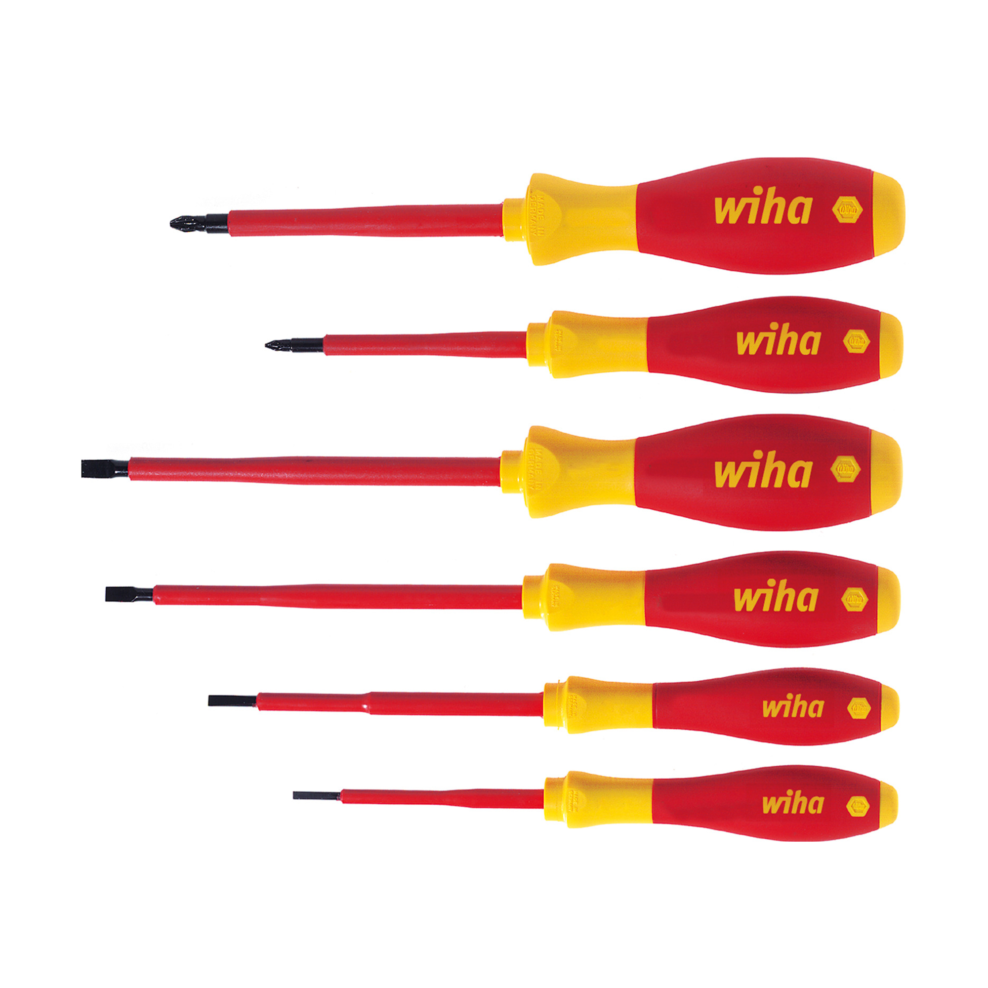 Набор отверток диэлектрических SoftFinish Electric 6пр Wiha 320N 25477