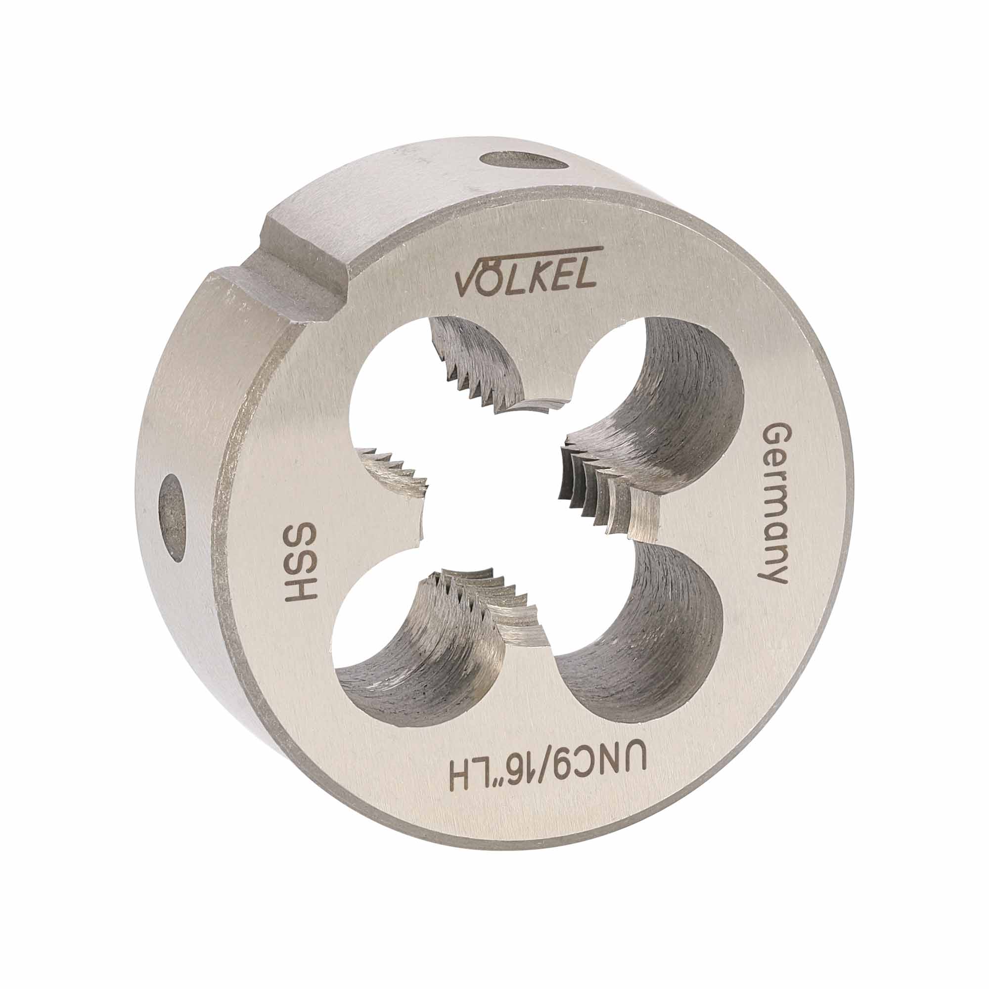 Плашка левая Volkel UNC 9/16"-12 HSS DIN EN 22568 2A 38x14мм V23224