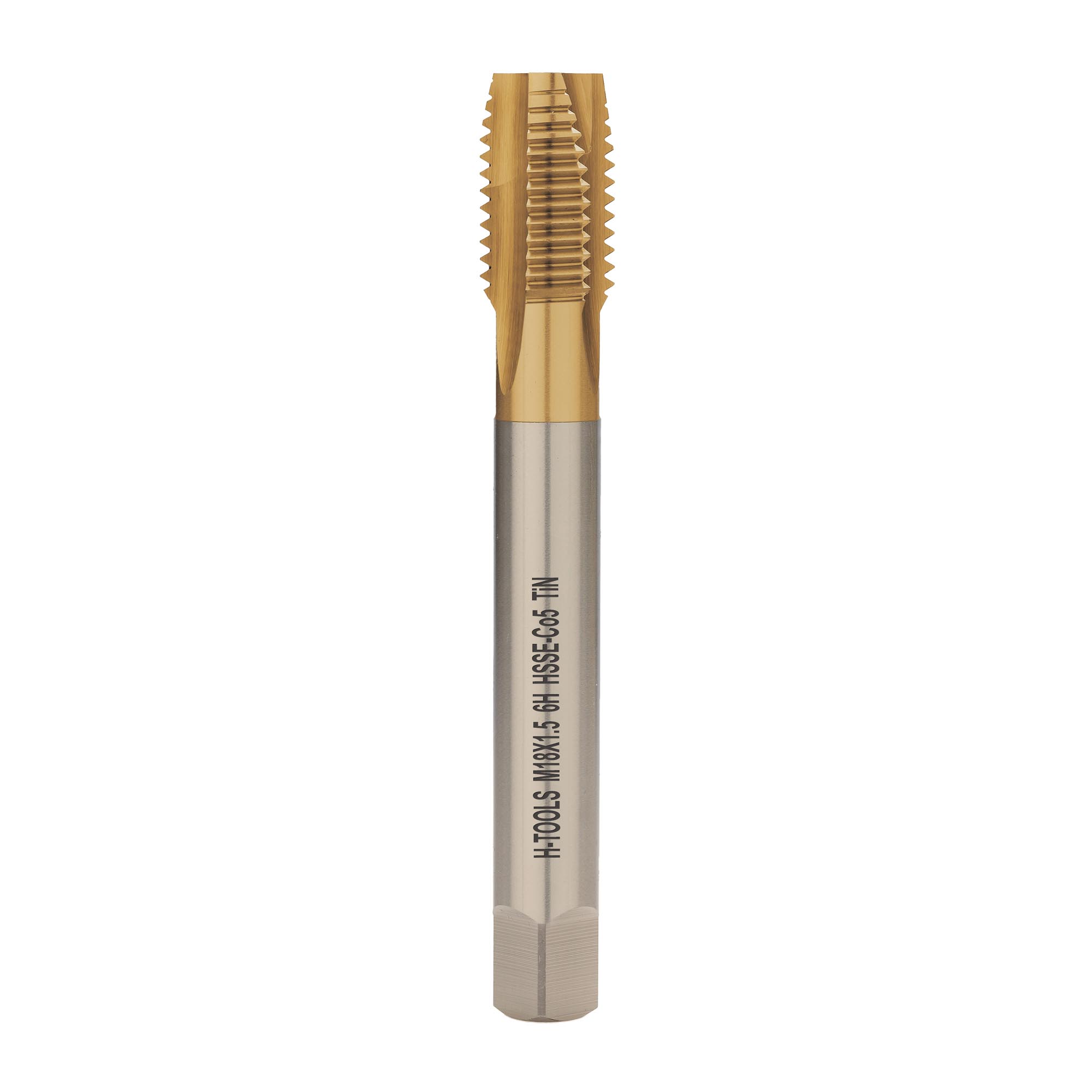 Метчик машинный H-Tools М18х1,5 DIN374 HSSE-TiN 6h B/4-5P 113X01-D2-0182