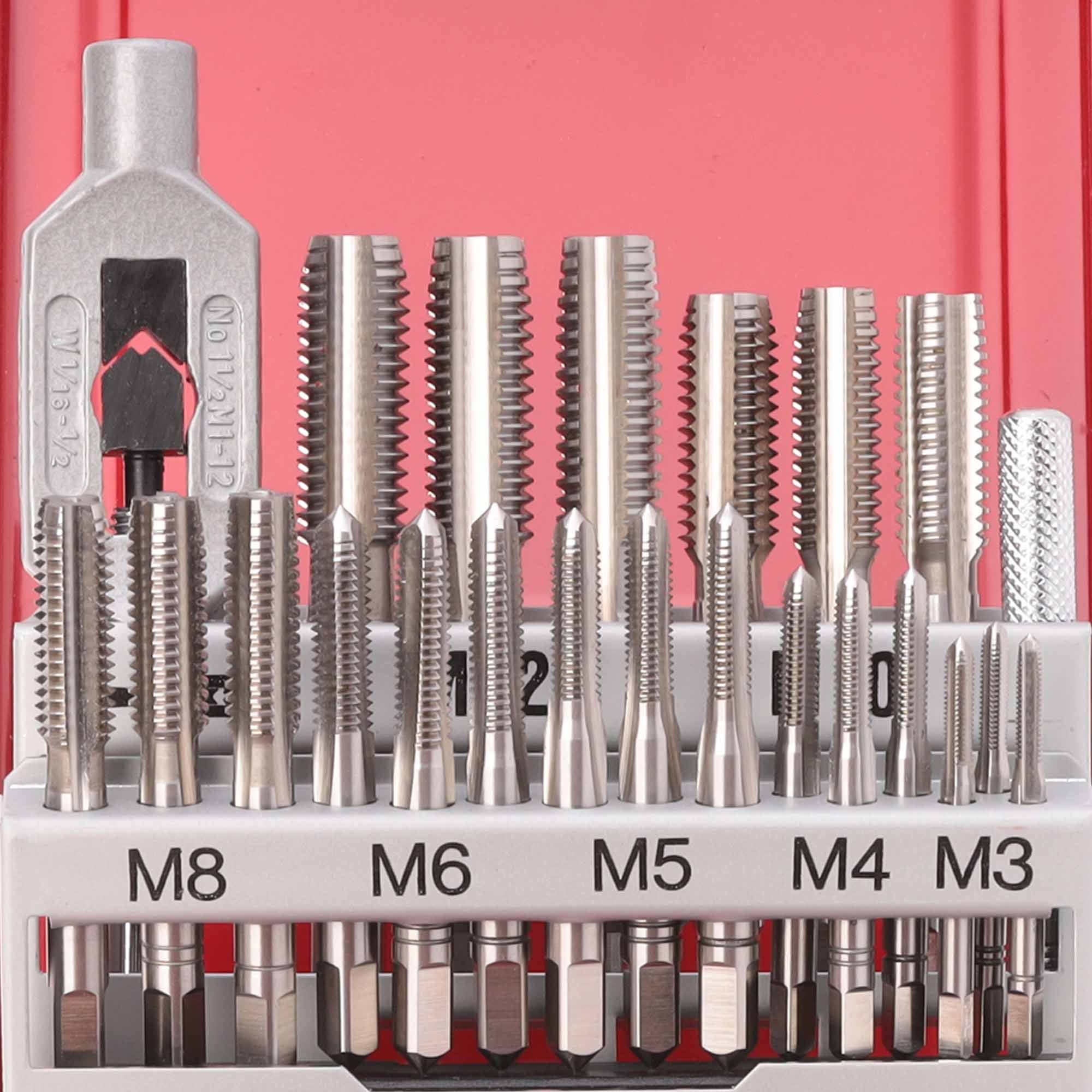 Набор комплектных метчиков Ruko M3-M12 HSSE DIN352 22пр 245002E
