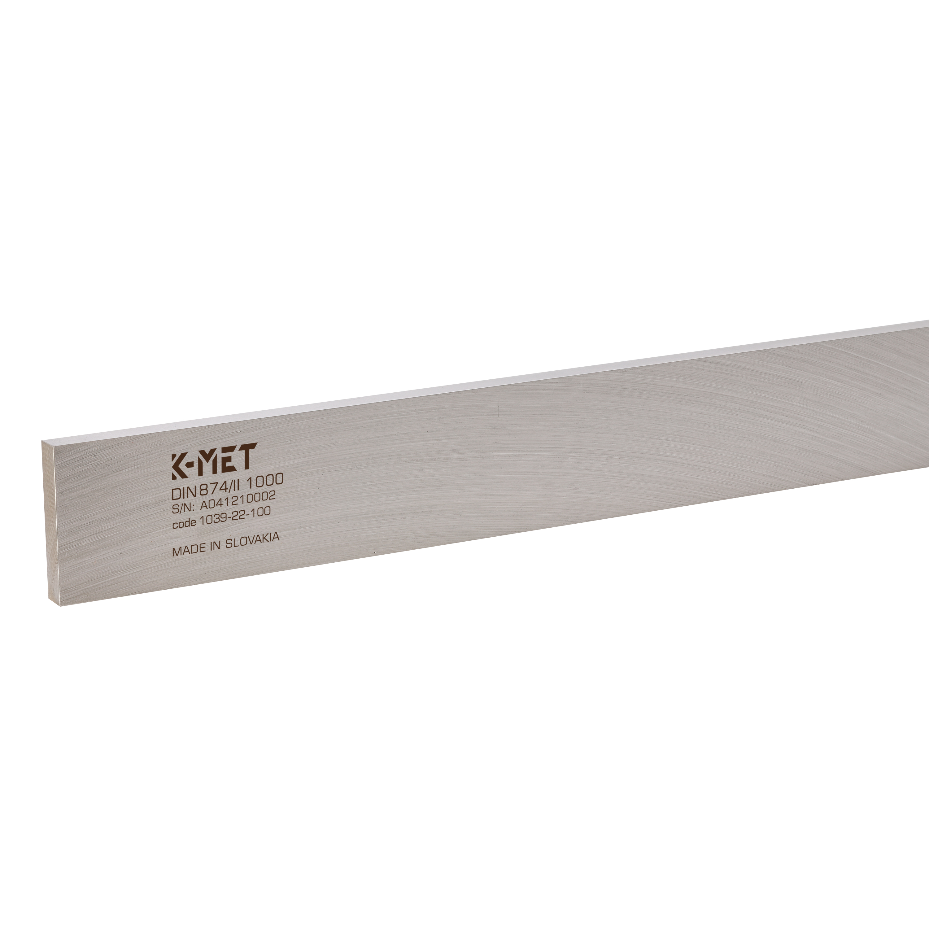 Линейка стальная с поверкой K-MET ШП-4000х100х16мм DIN874 кл.2 1039-22-400MT