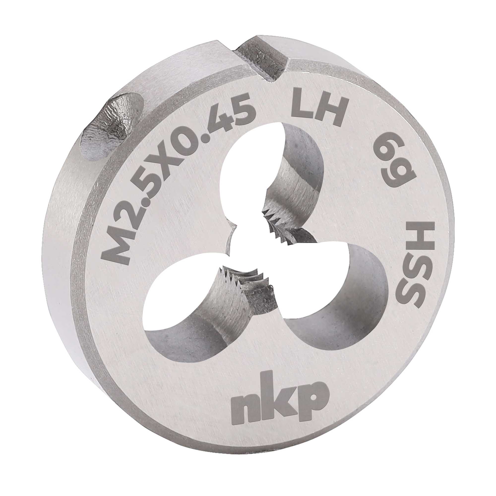 Плашка левая NKP М2,5х0,45 DINEN22568 HSS 6g 16х5мм 250025N