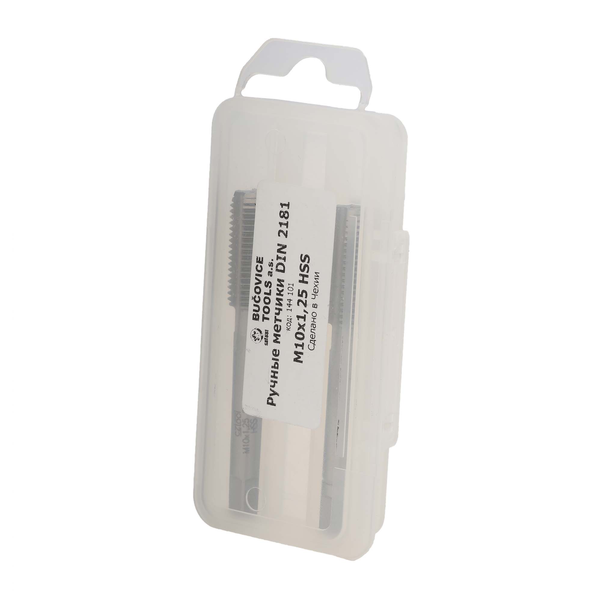 Набор метчиков 2шт Bucovice Tools HSS DIN2181 2n метрическая резьба М10х1,25 144101