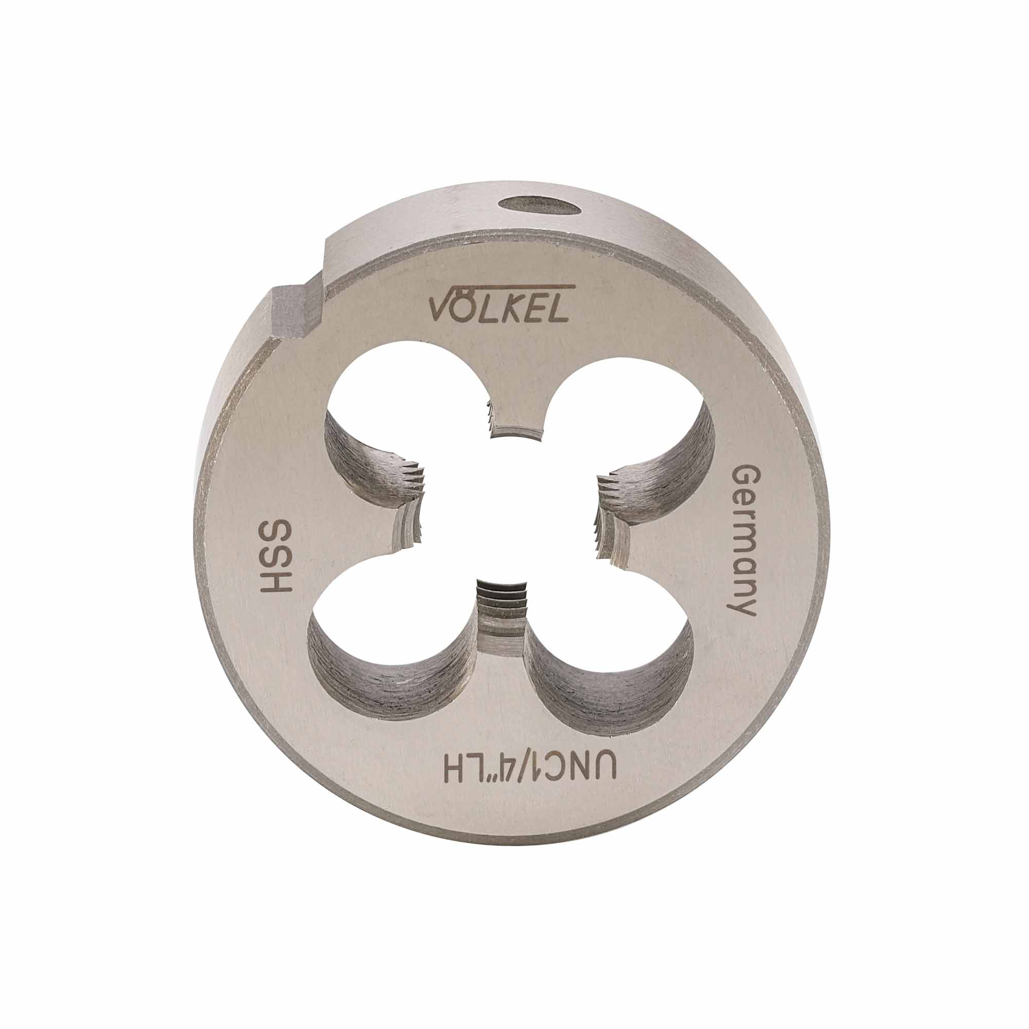 Плашка левая Volkel UNC 1/4"-20 HSS DIN EN 22568 2A 20x7мм V23214