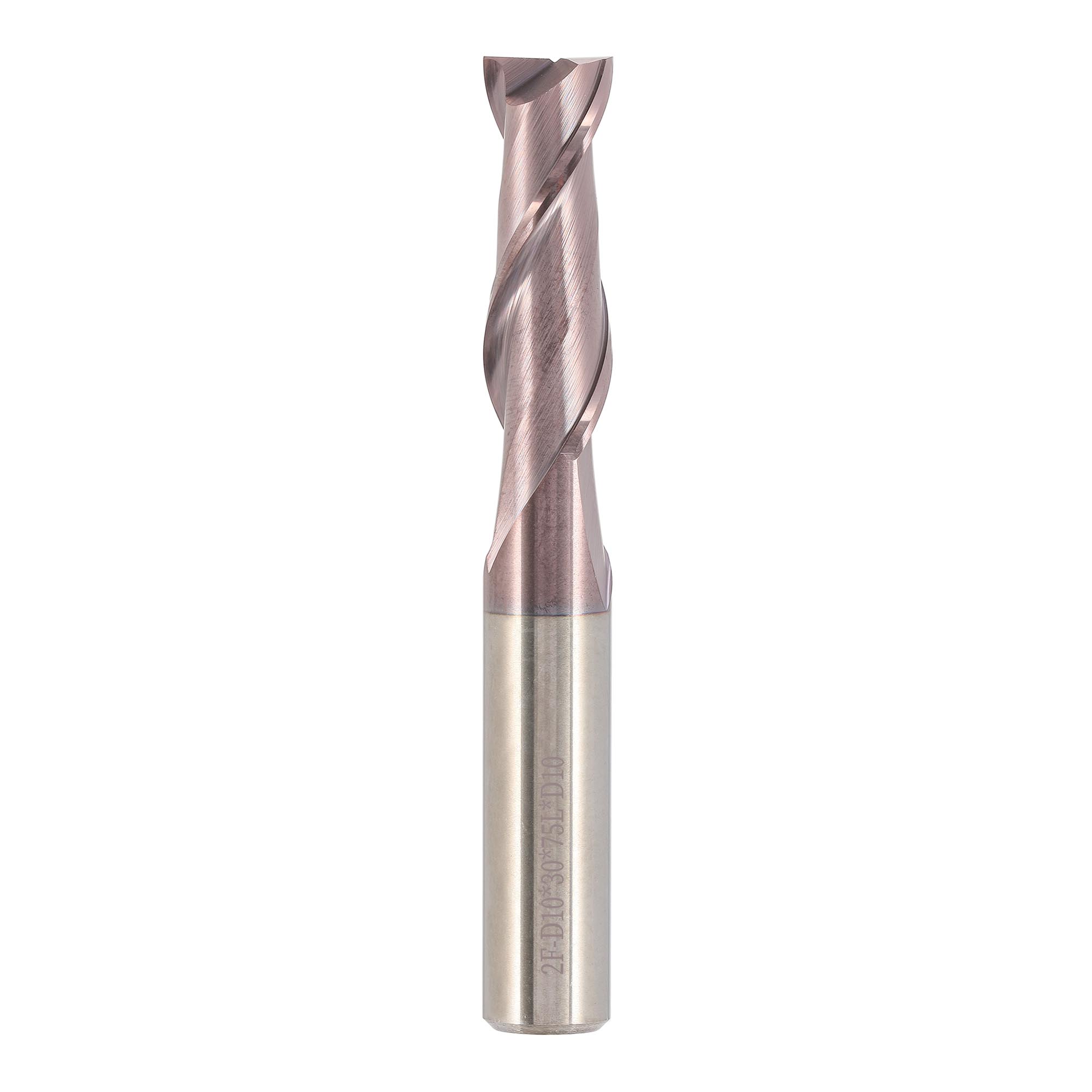 Фреза твердосплавная по металлу H-Tools 10x75/30мм d10 2z 55HRC P20 TiALN 19989-100