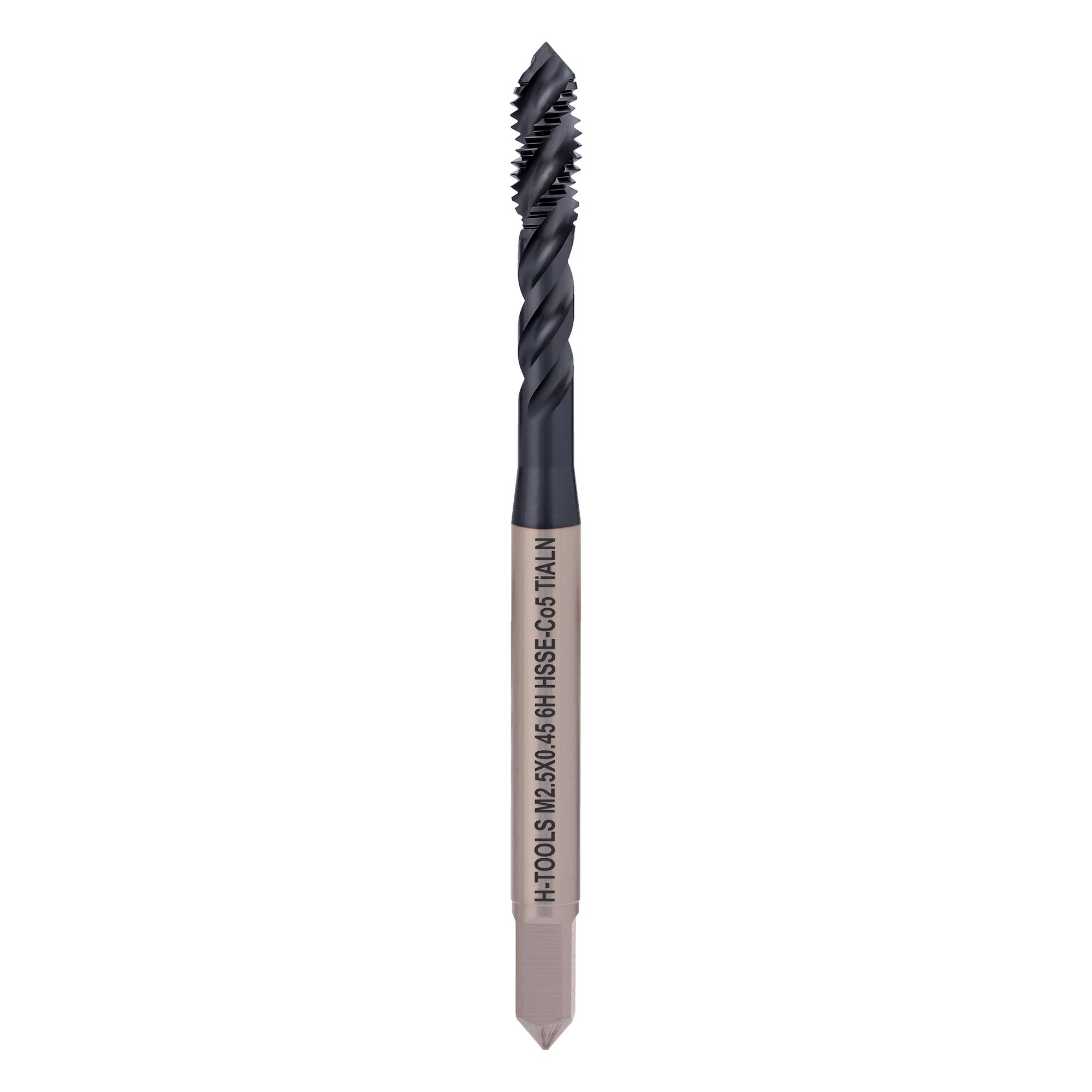 Метчик винтовой машинный H-Tools М2,5х0,45 DIN371 HSSE-TiALN 6h C/2-3P R45 234025EFHT