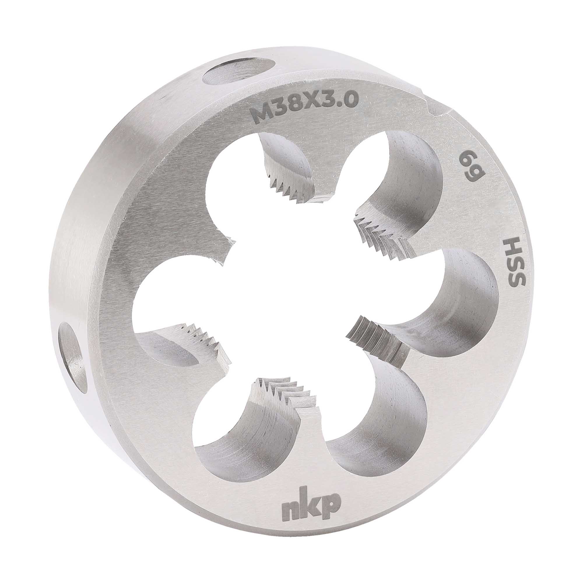 Плашка NKP М38х3,0 DINEN22568 HSS 6g 75х30мм 240382N