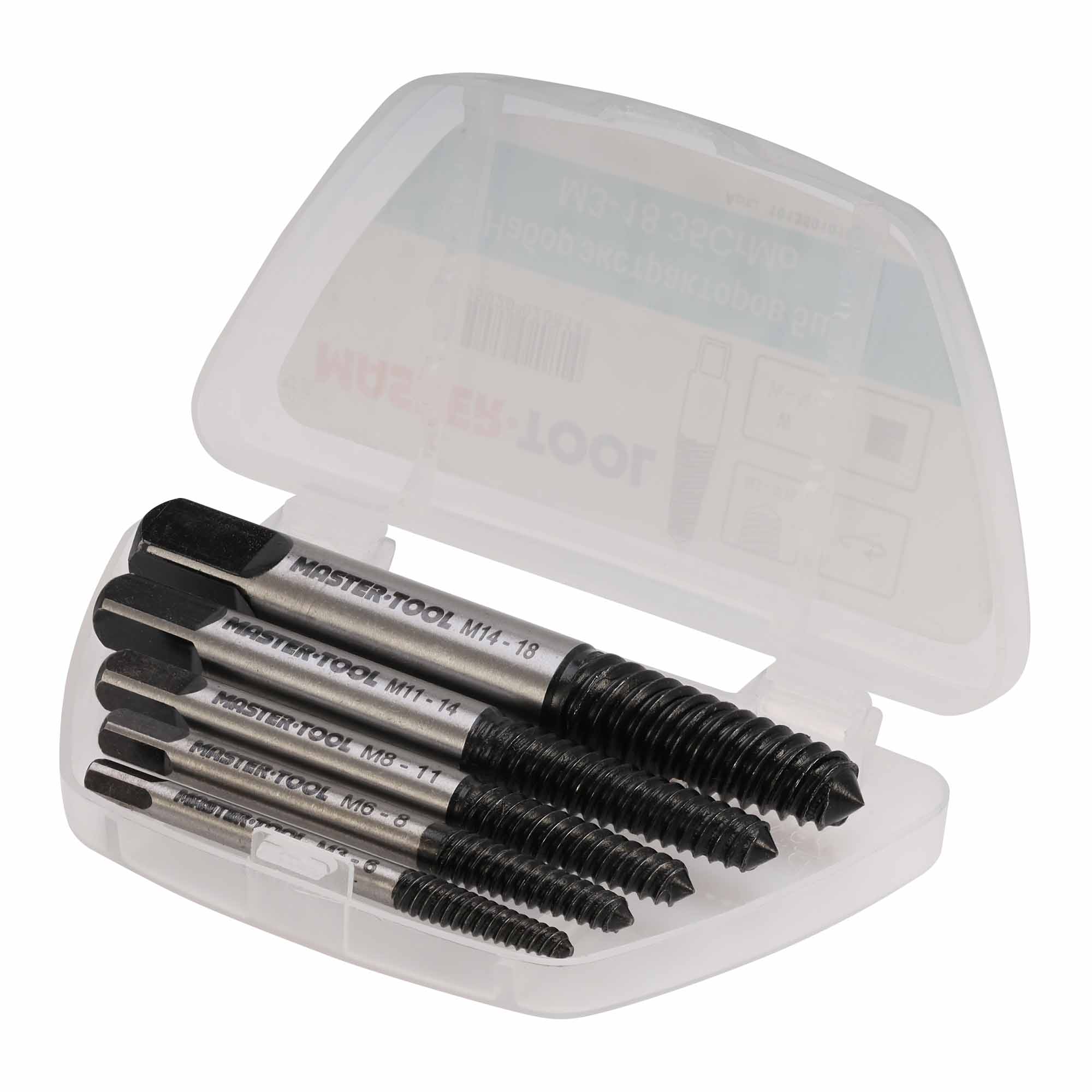 Набор экстракторов М3-18 5пр 35CrMo MASTER-TOOL1013501010018