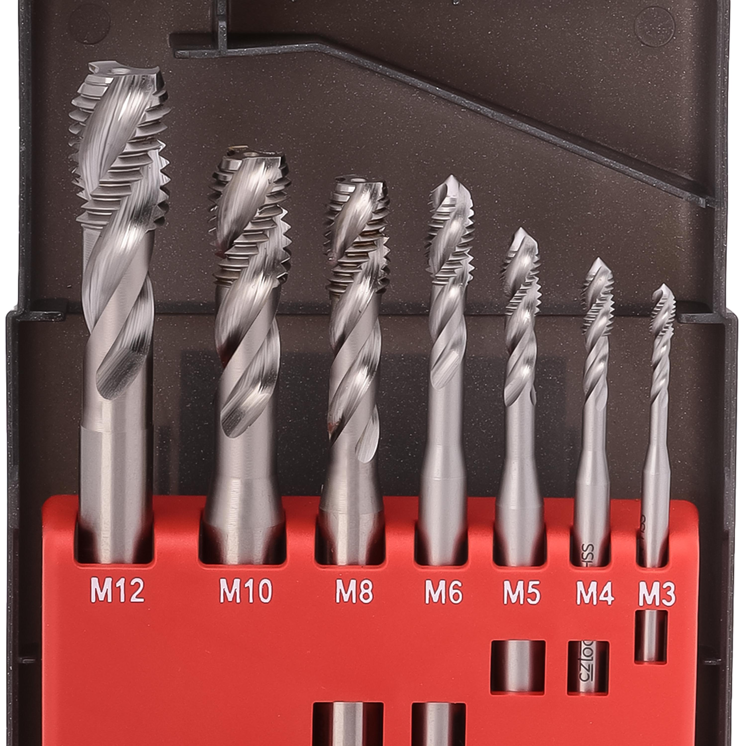 Набор машинных метчиков Bucovice Tools M3-M12 HSS DIN371/376 7пр 105002