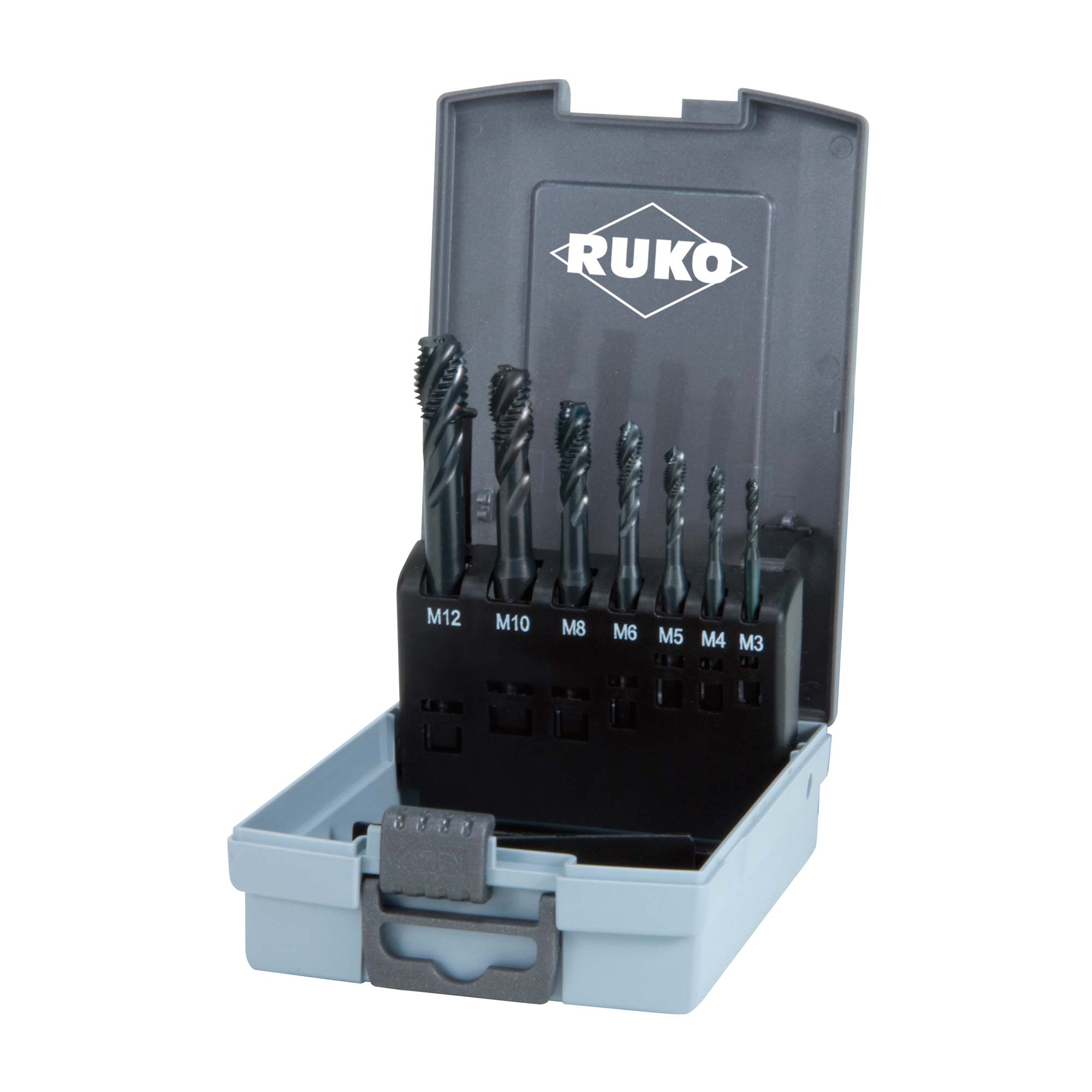 Набор машинных метчиков Ruko M3-M12 HSSE-VAP DIN371/376 7пр 245064RO