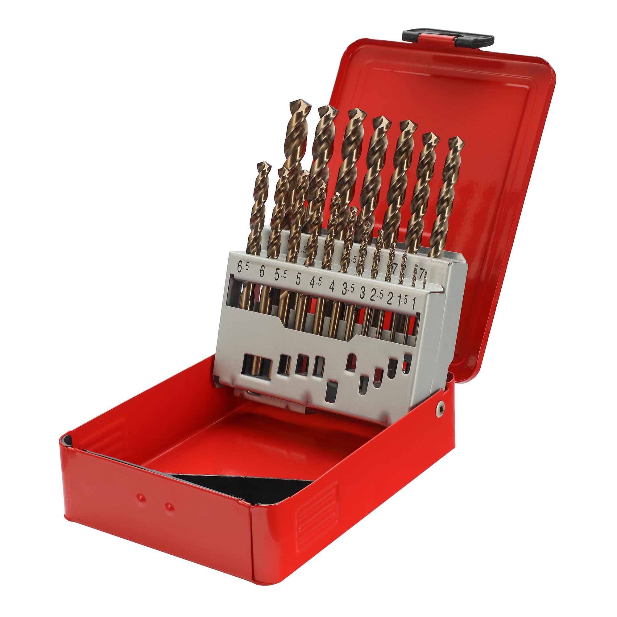 Набор сверл по металлу H-Tools Pro 1-10мм 19шт HSSE-Co5 130° DIN338 215214PRO