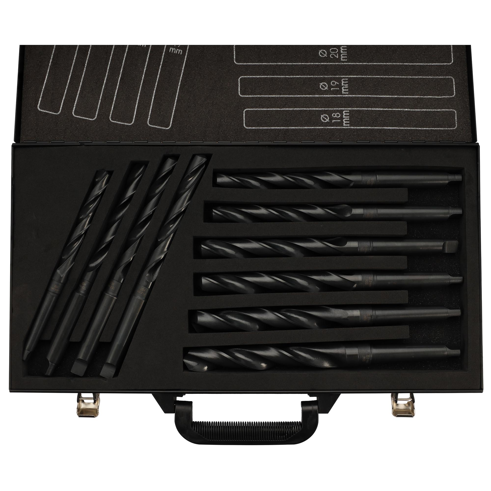 Набор сверл по металлу H-Tools PRO 14-23мм 10шт HSS 118° DIN345 204001HT